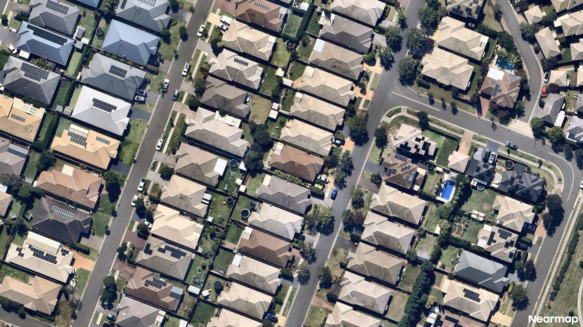 Vertical aerial view