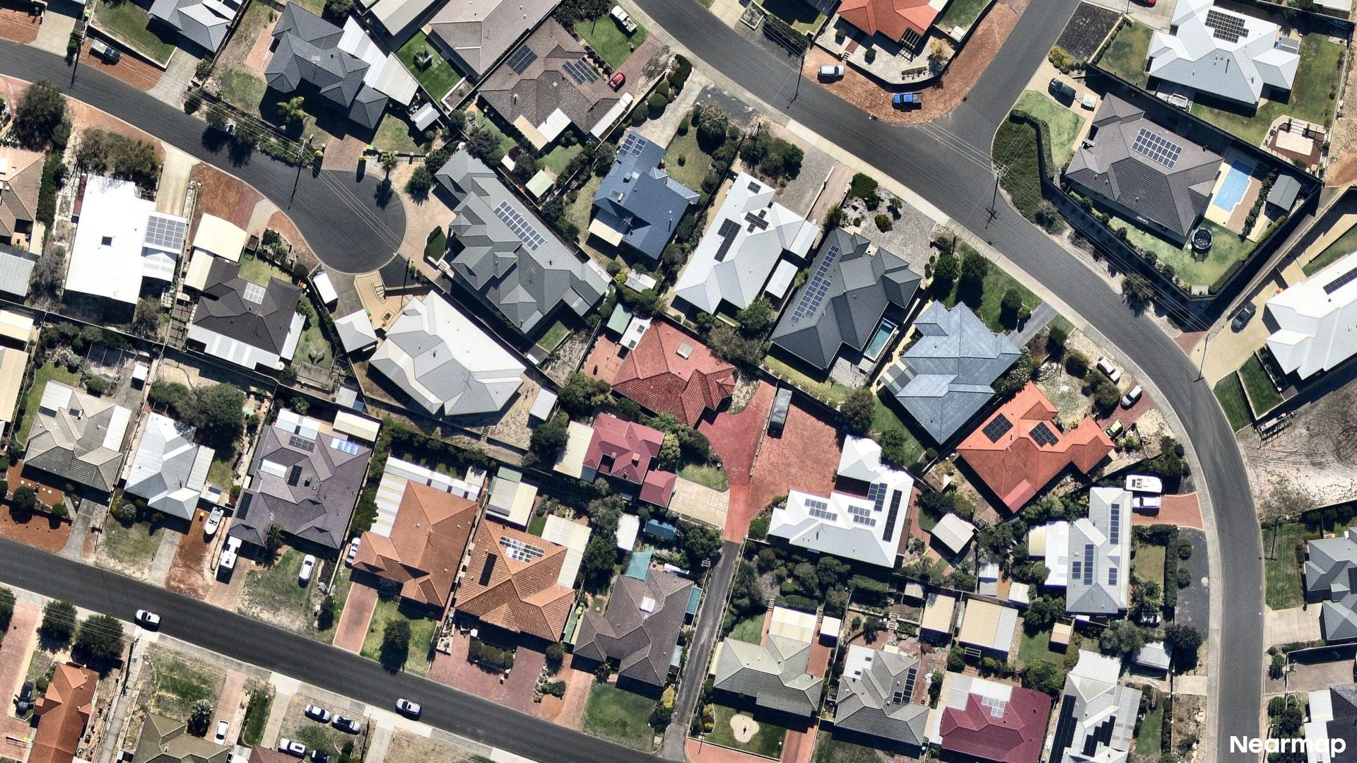 Vertical aerial view