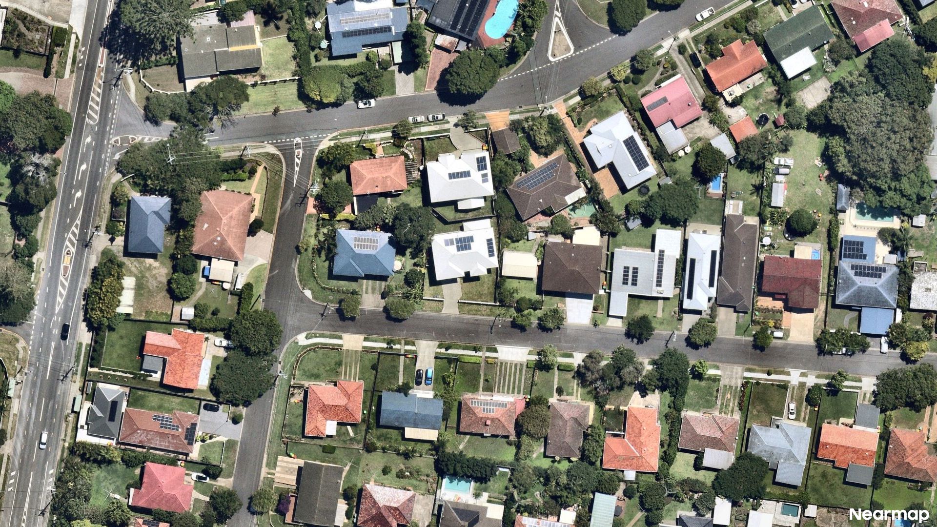 Vertical aerial view