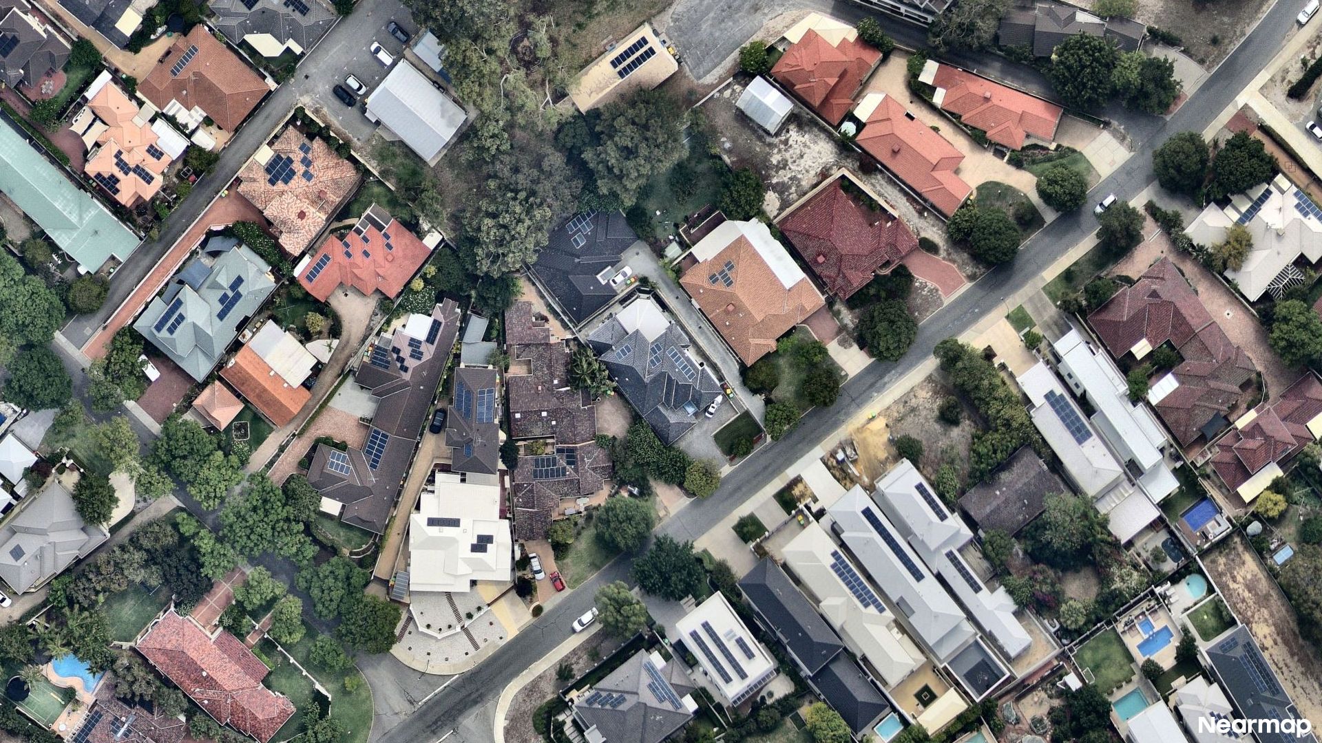 Vertical aerial view