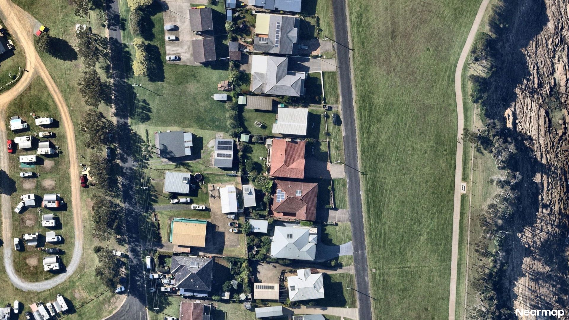 Vertical aerial view