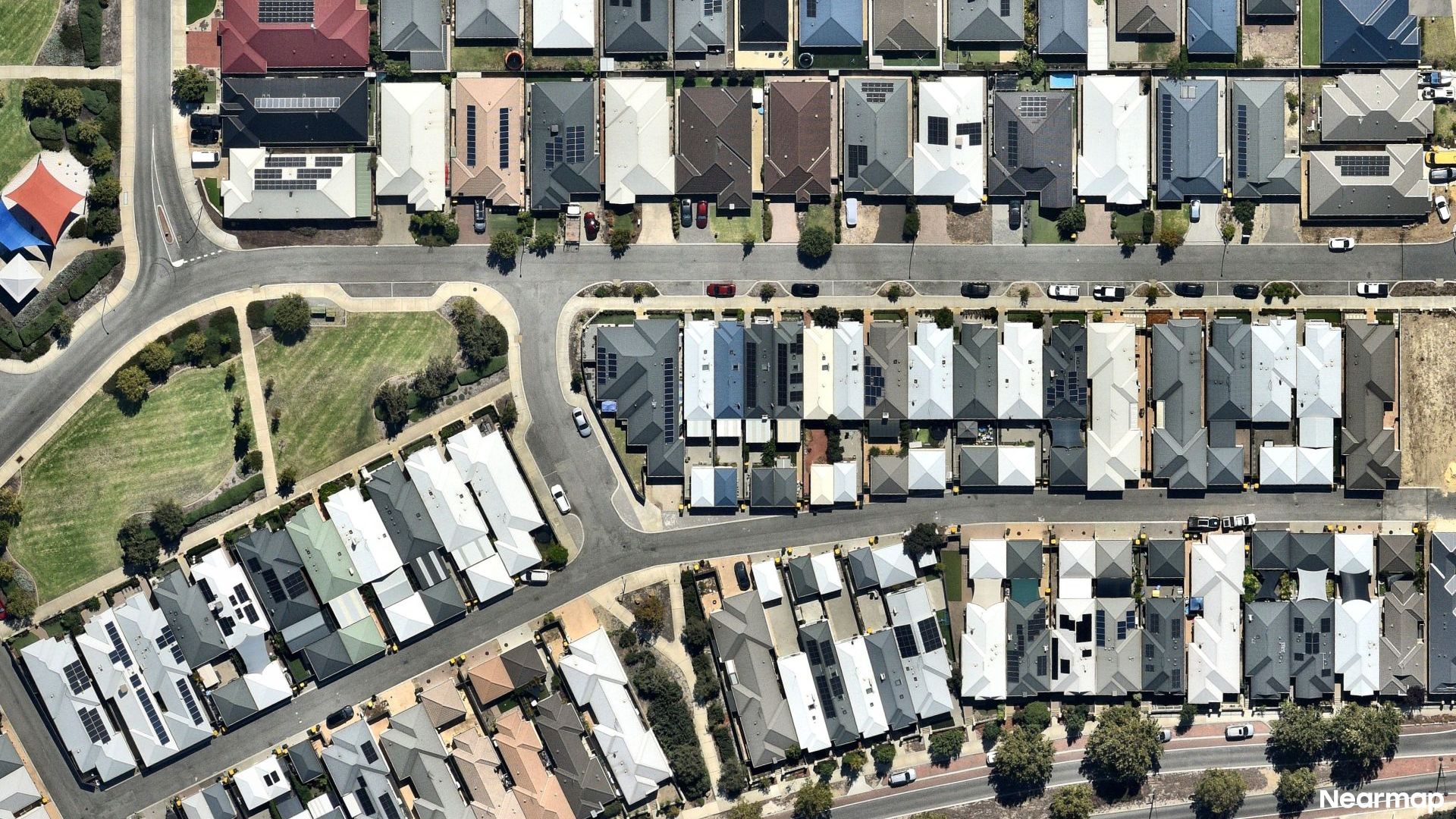 Vertical aerial view