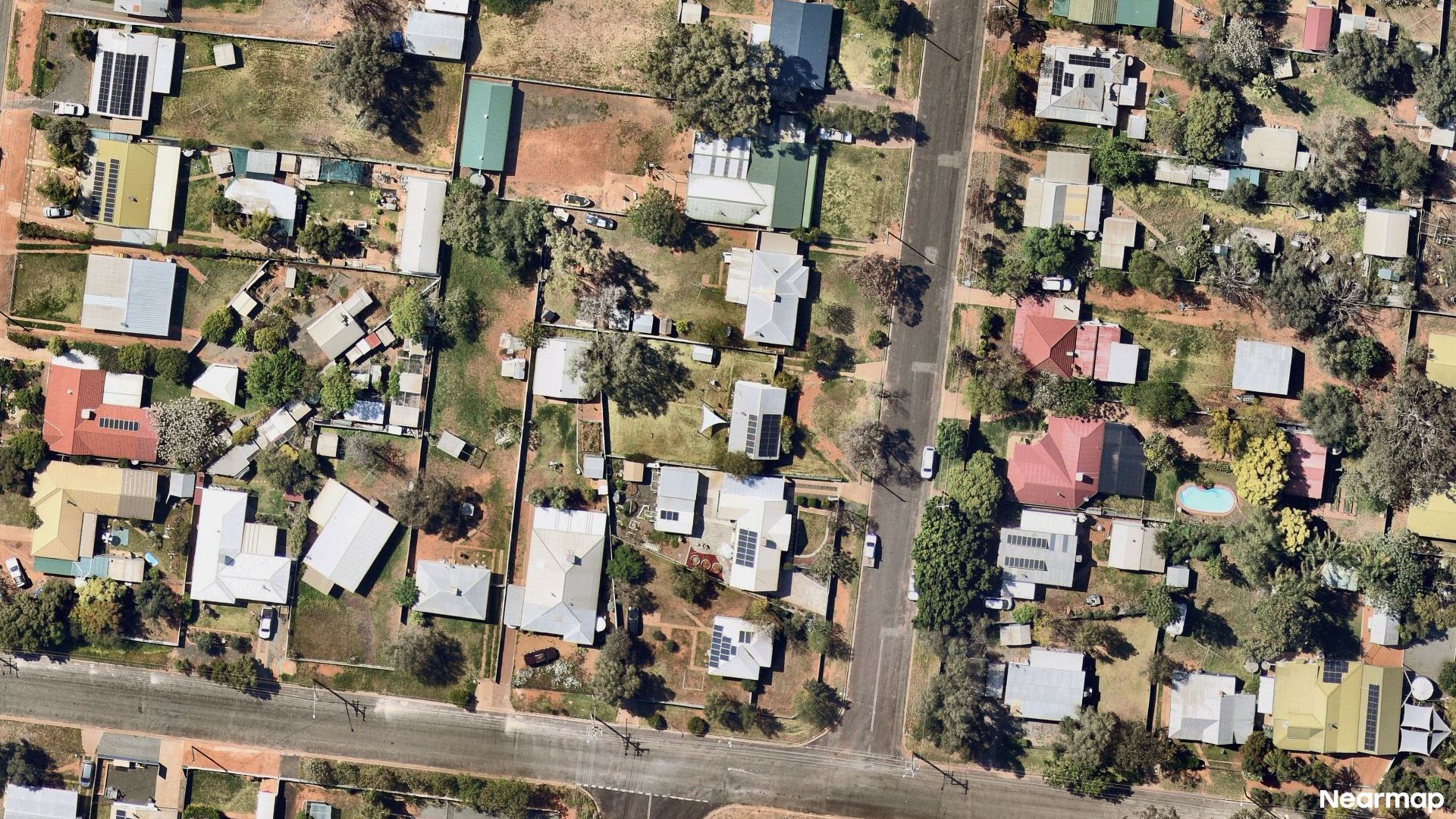 Vertical aerial view