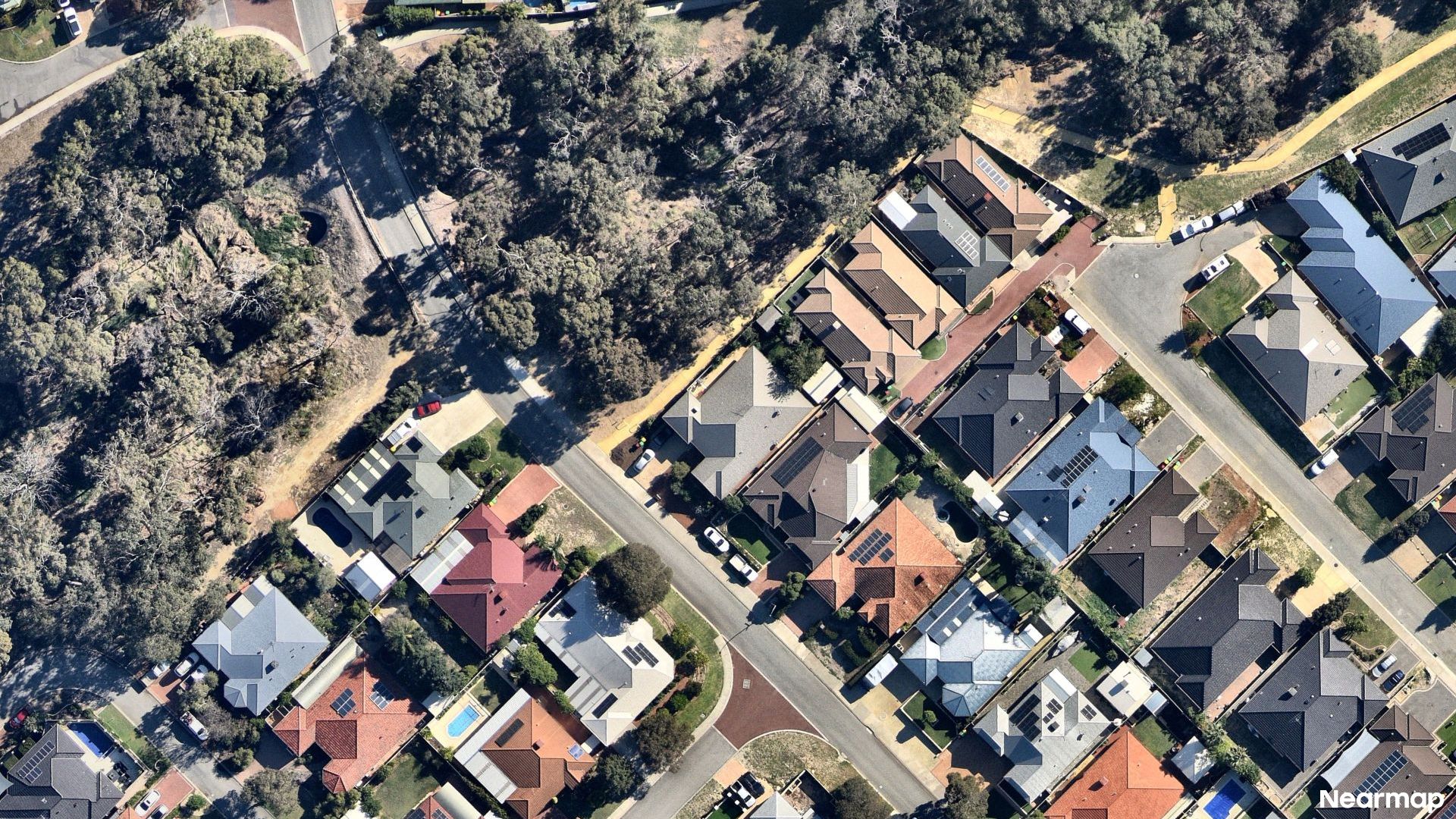 Vertical aerial view
