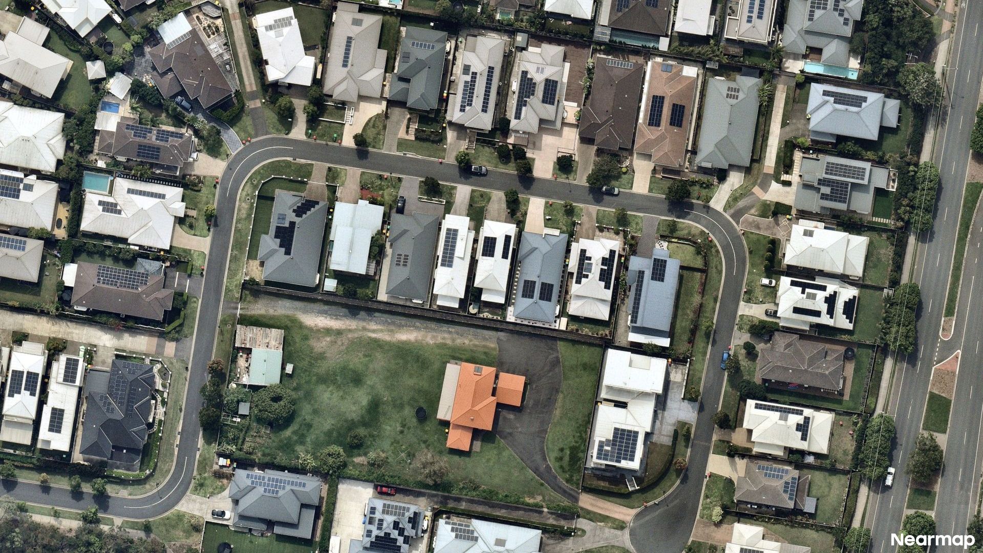 Vertical aerial view