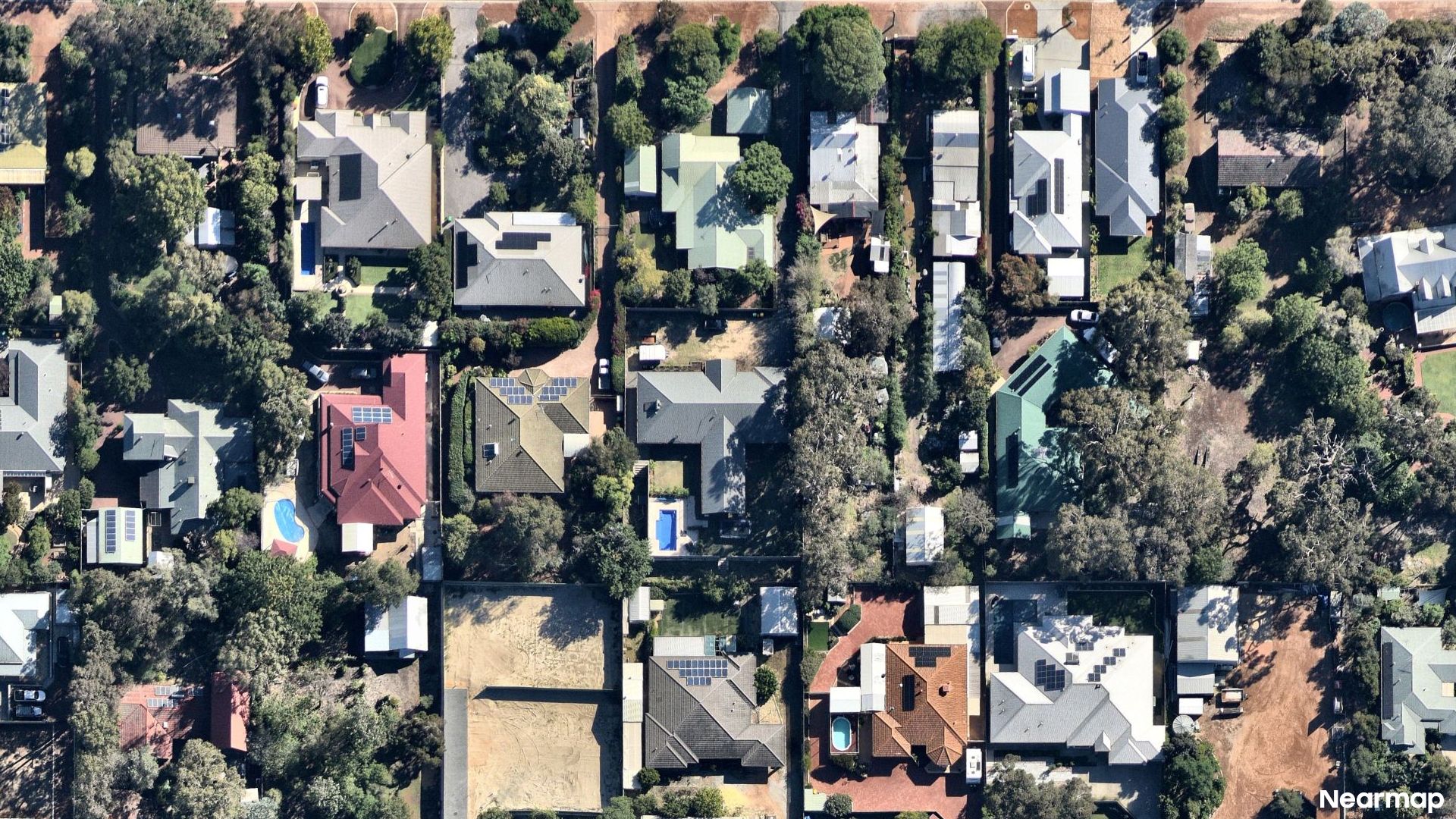 Vertical aerial view