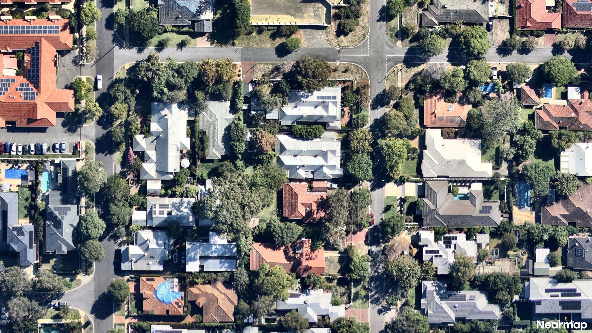Vertical aerial view