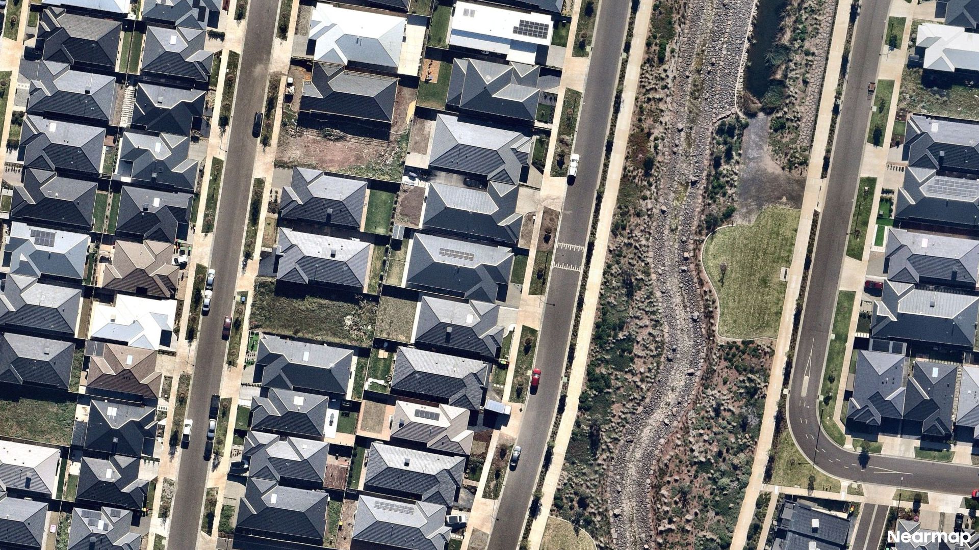 Vertical aerial view