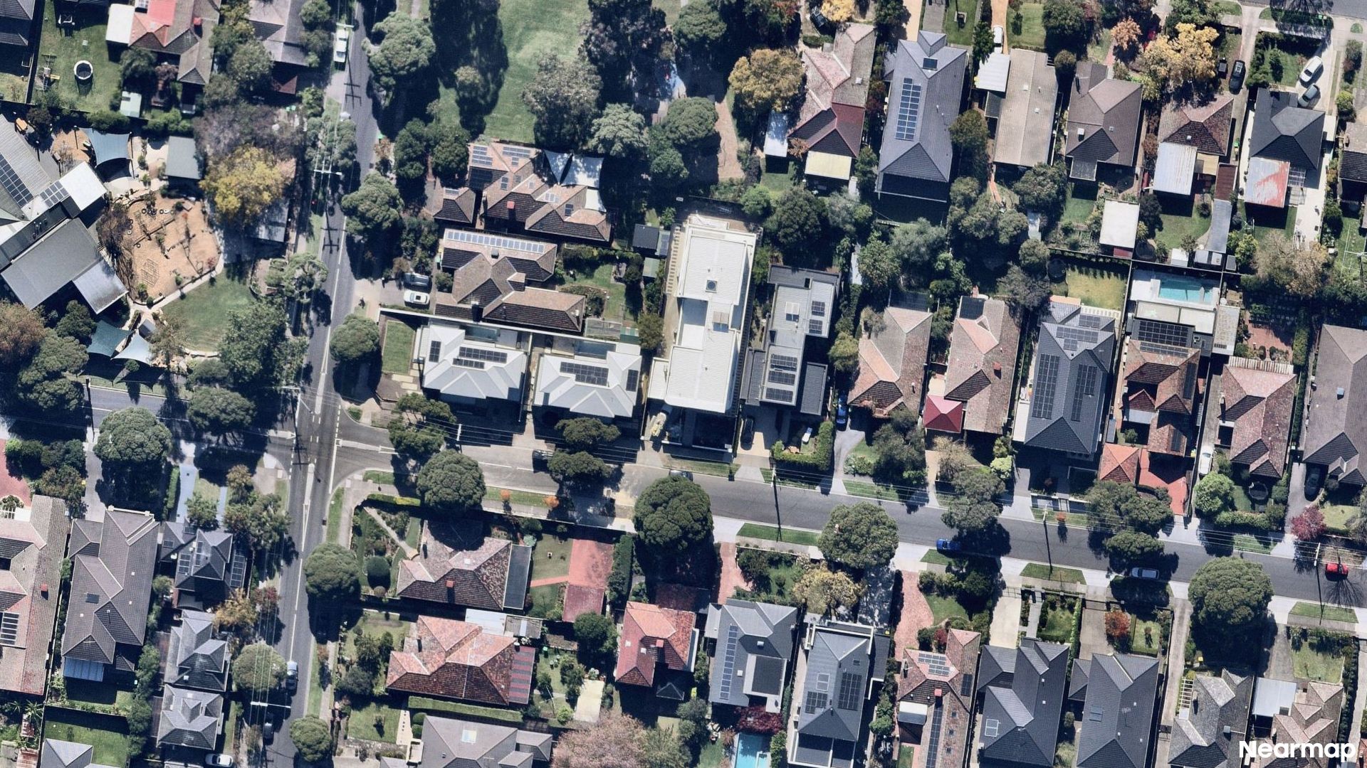 Vertical aerial view