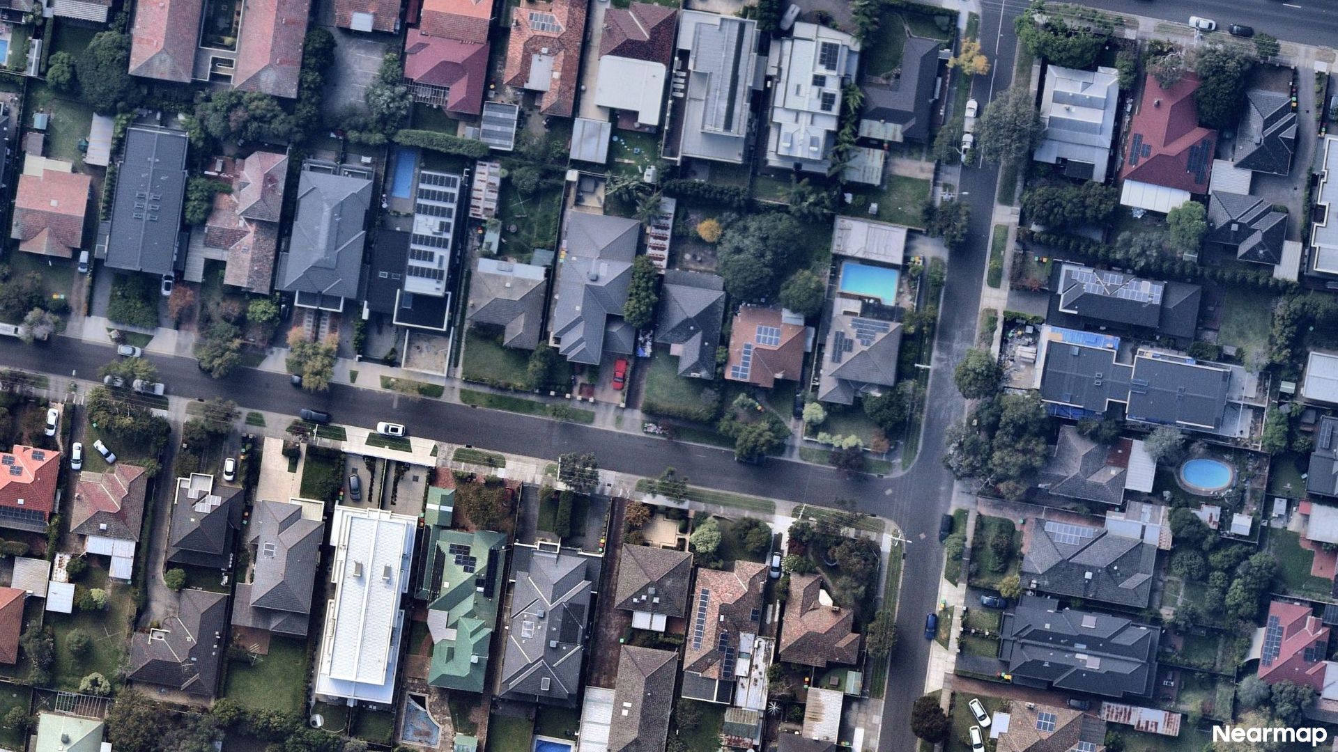 Vertical aerial view