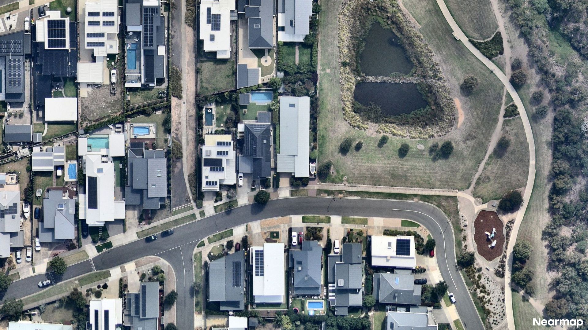 Vertical aerial view
