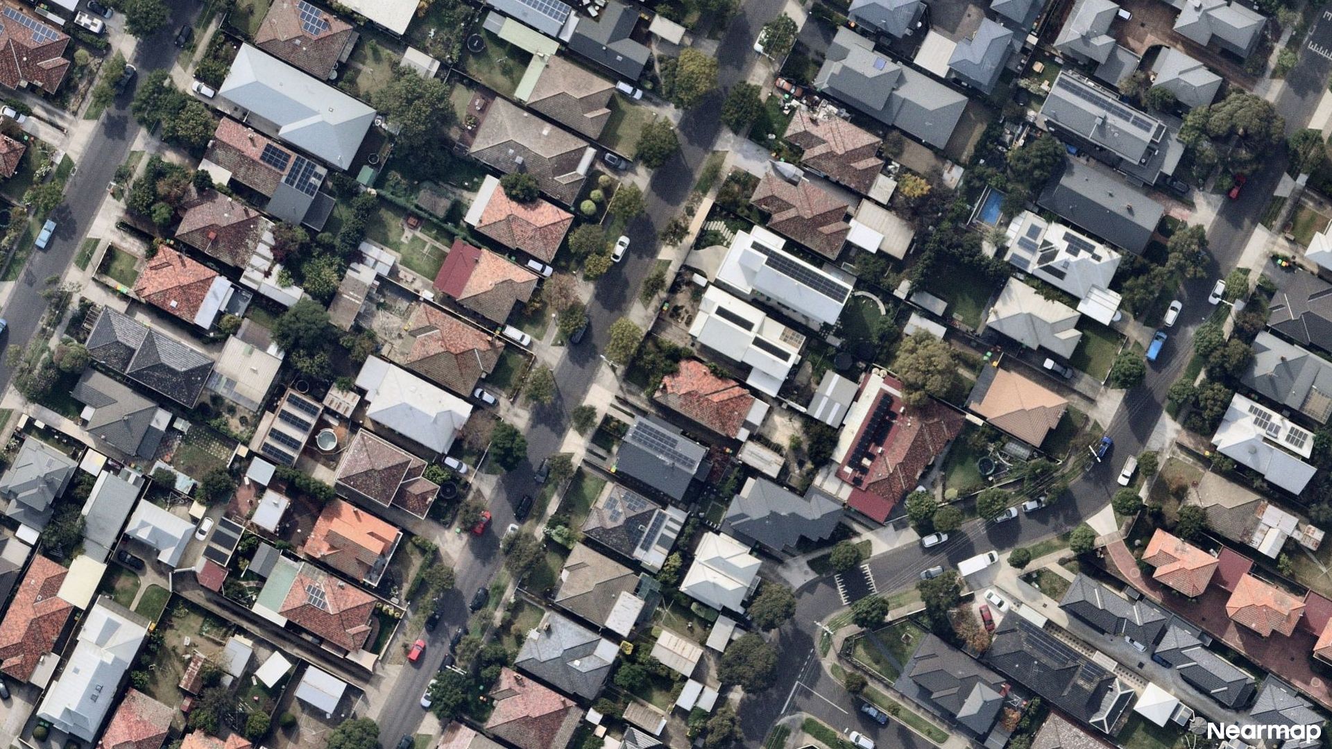 Vertical aerial view