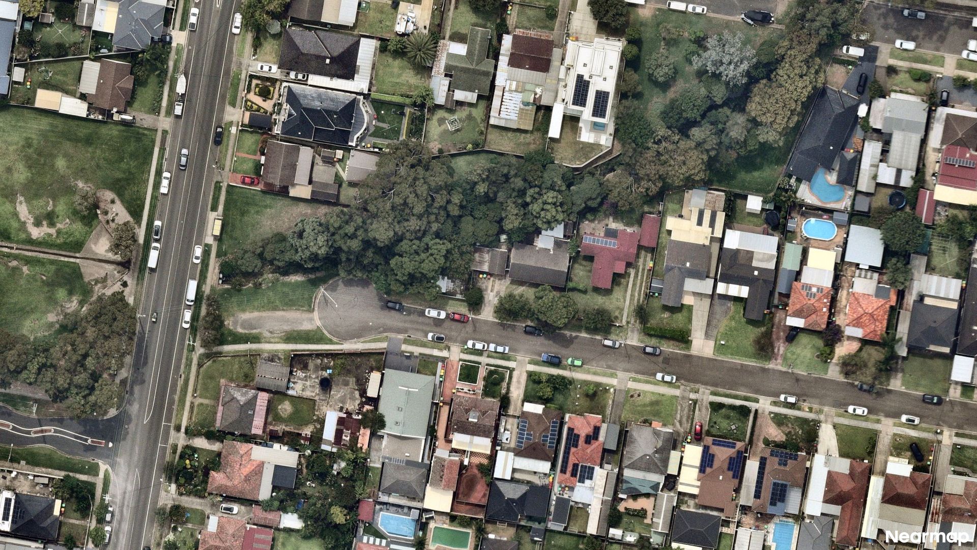 Vertical aerial view