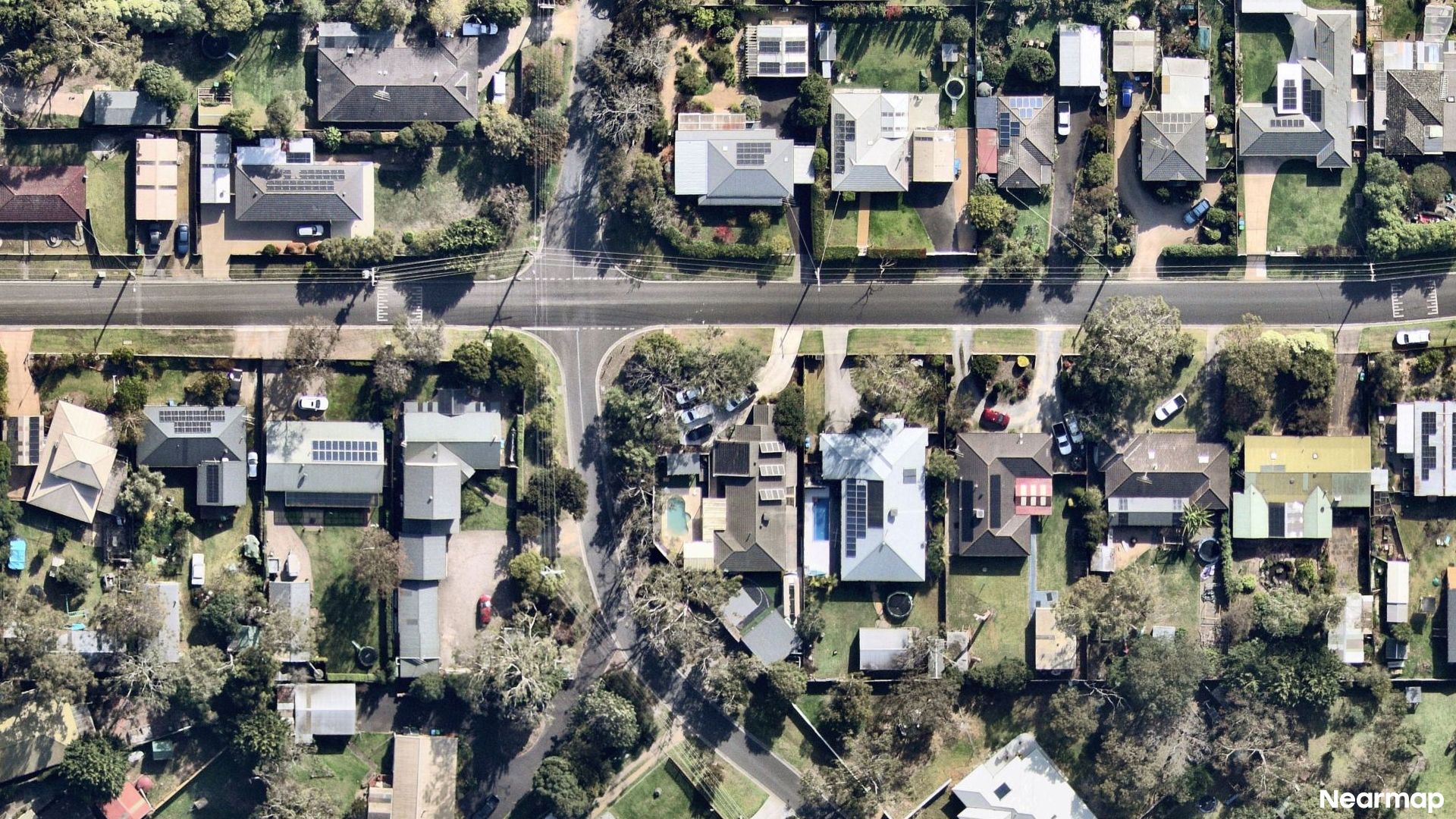 Vertical aerial view