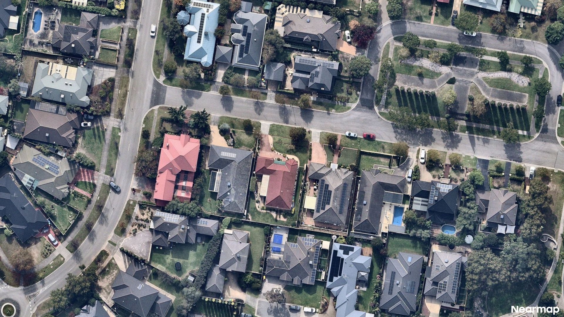 Vertical aerial view