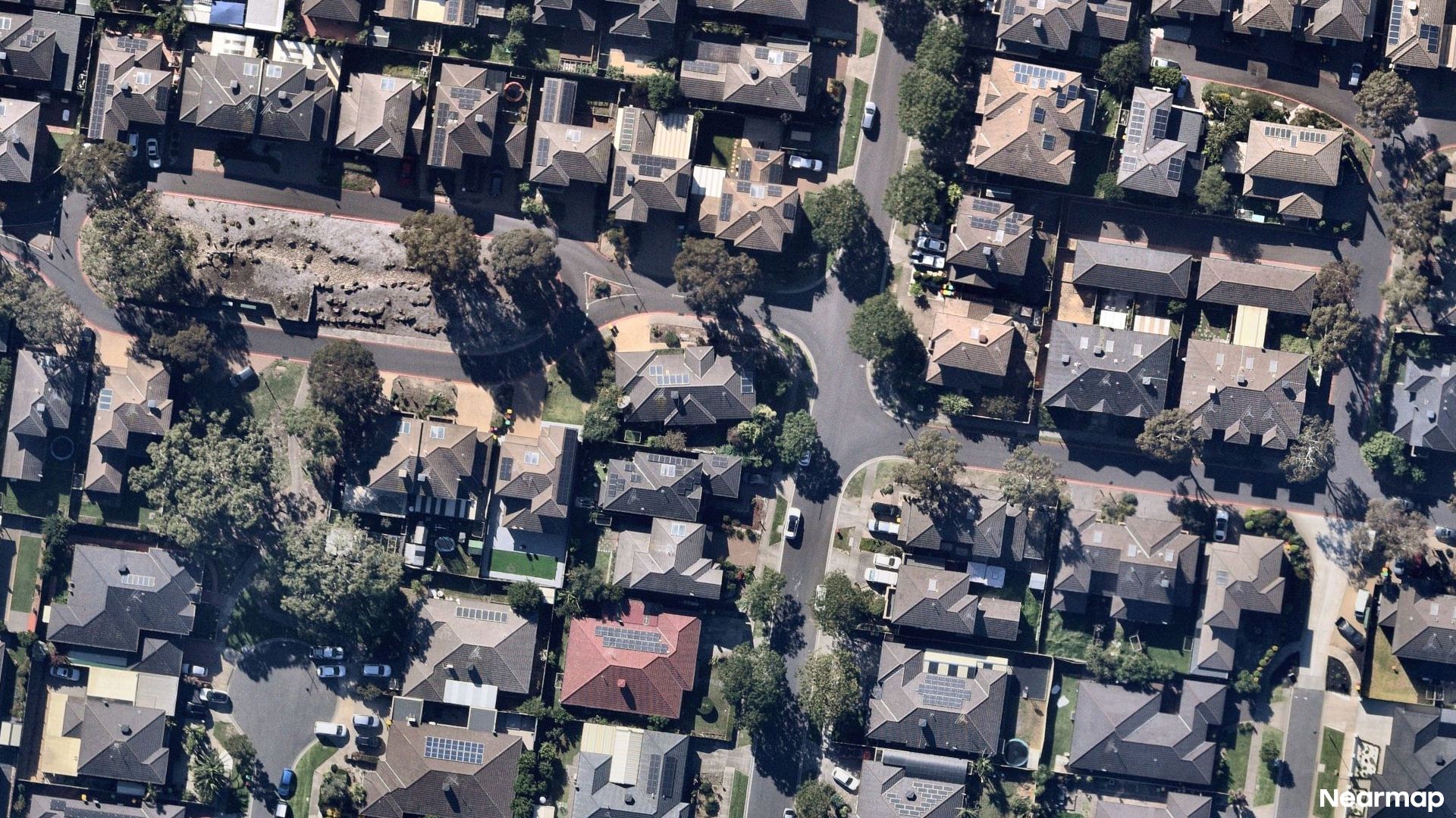 Vertical aerial view