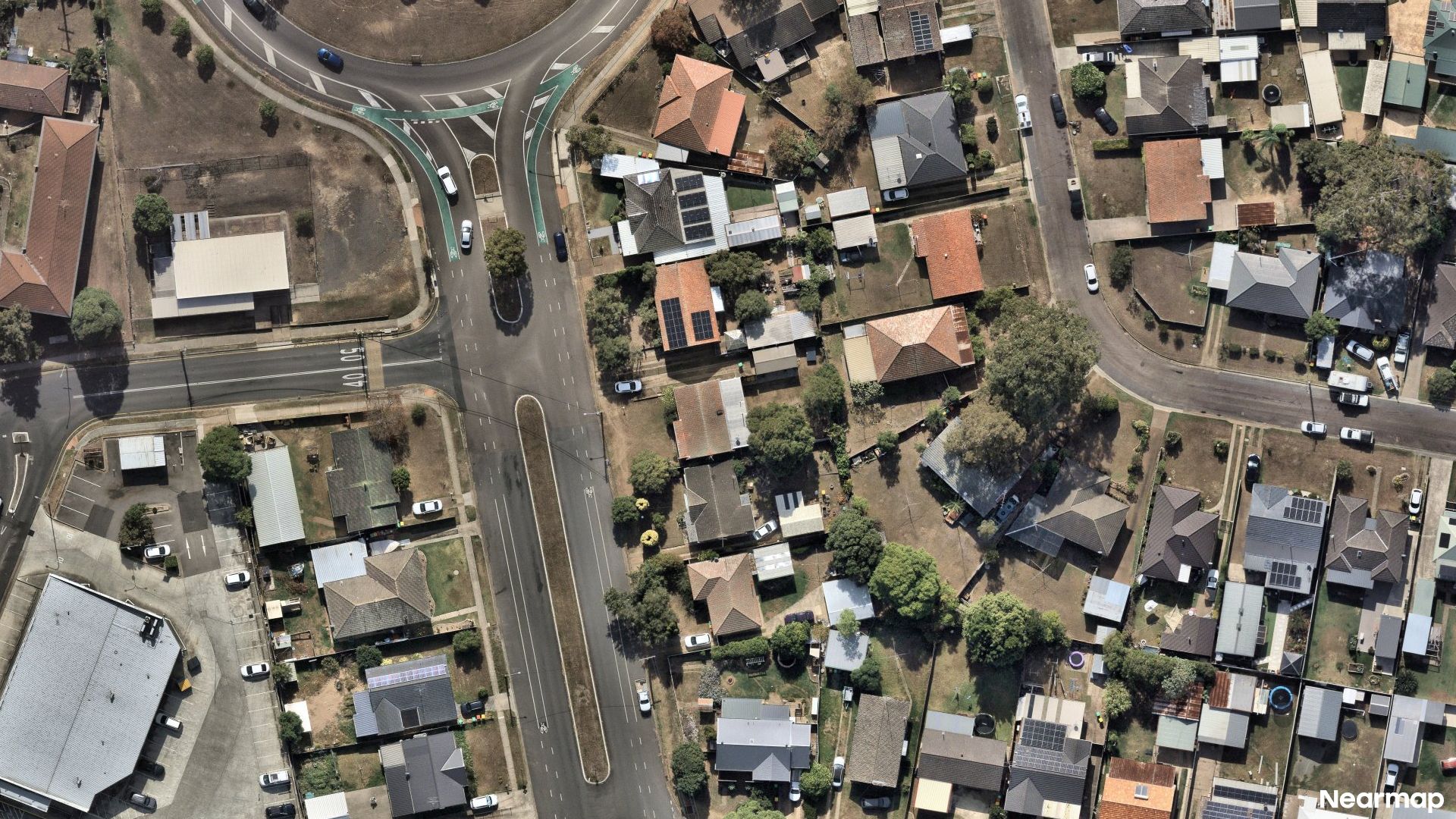 Vertical aerial view