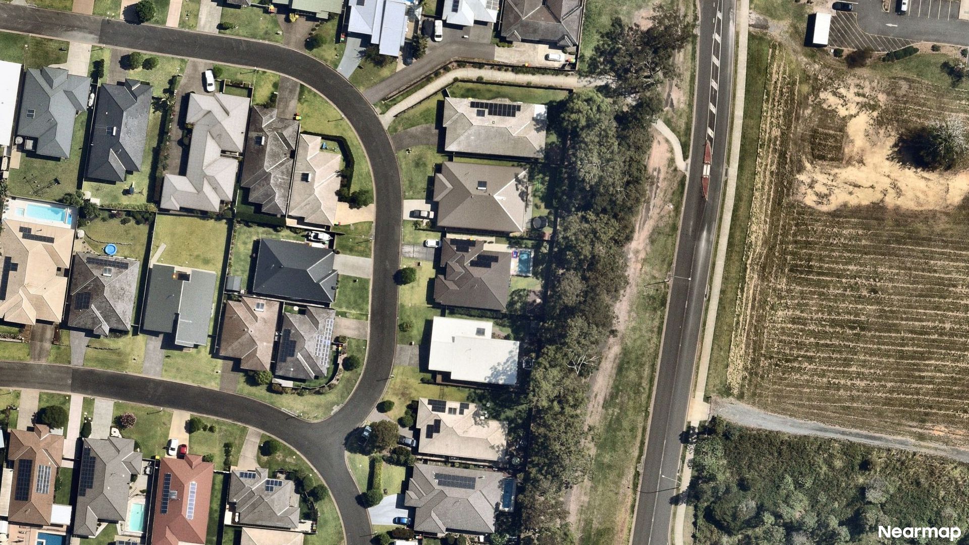 Vertical aerial view