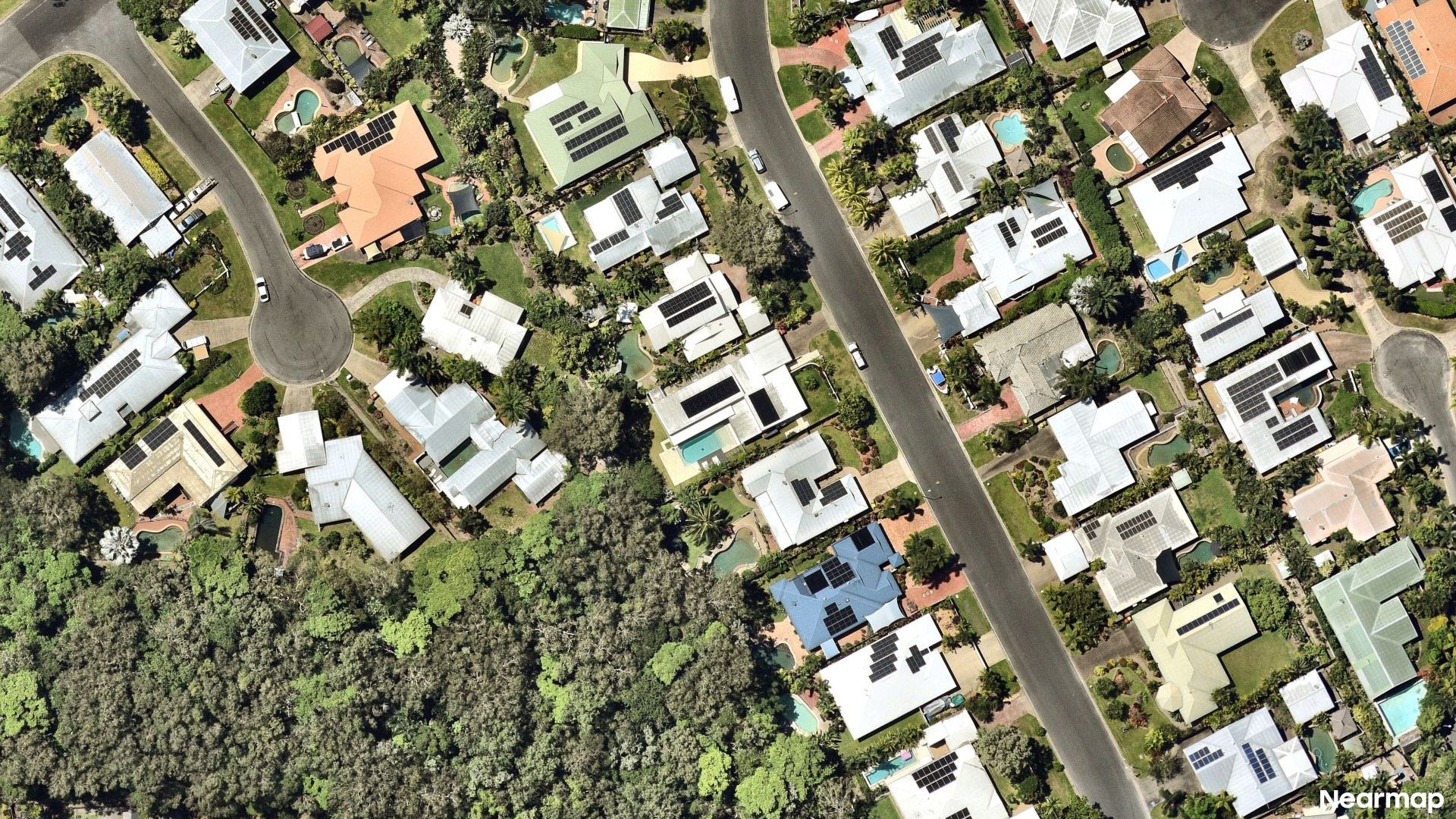 Vertical aerial view