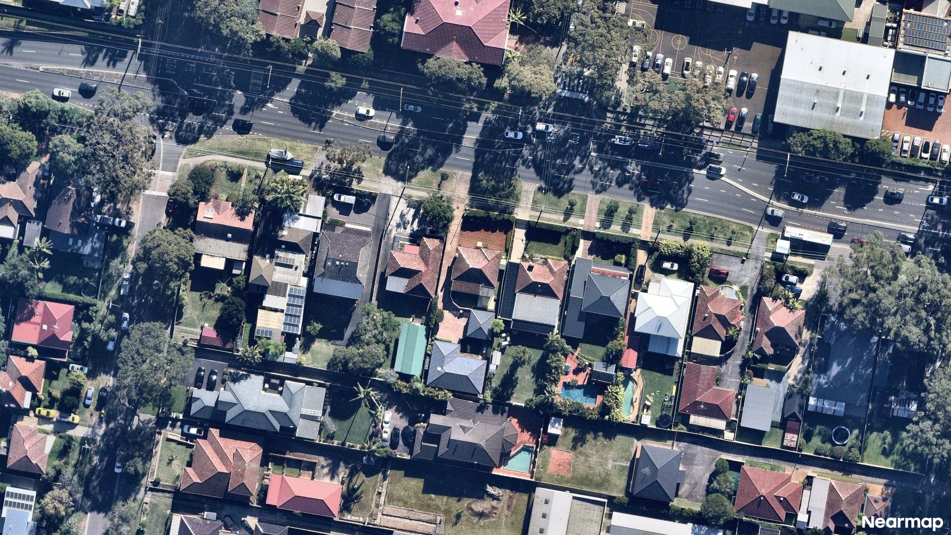Vertical aerial view