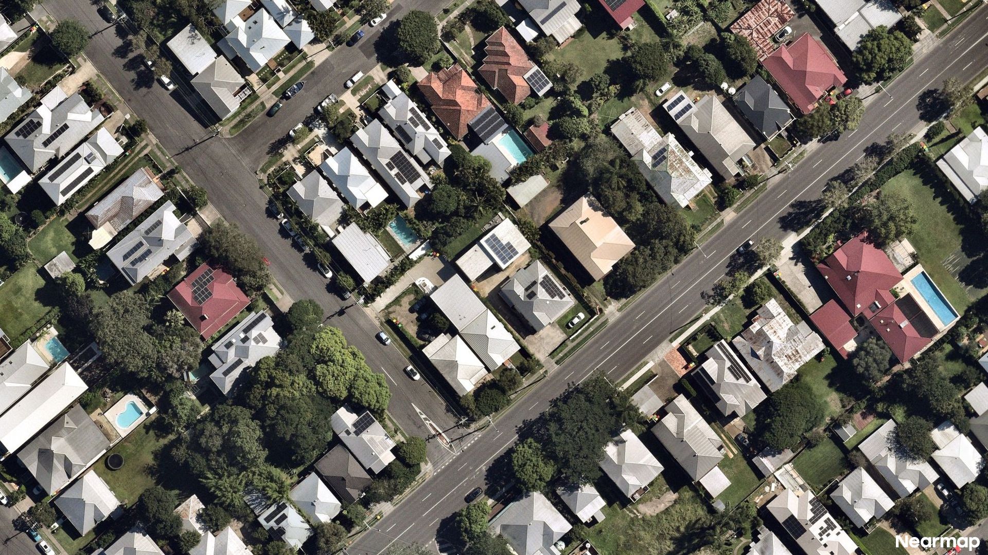 Vertical aerial view