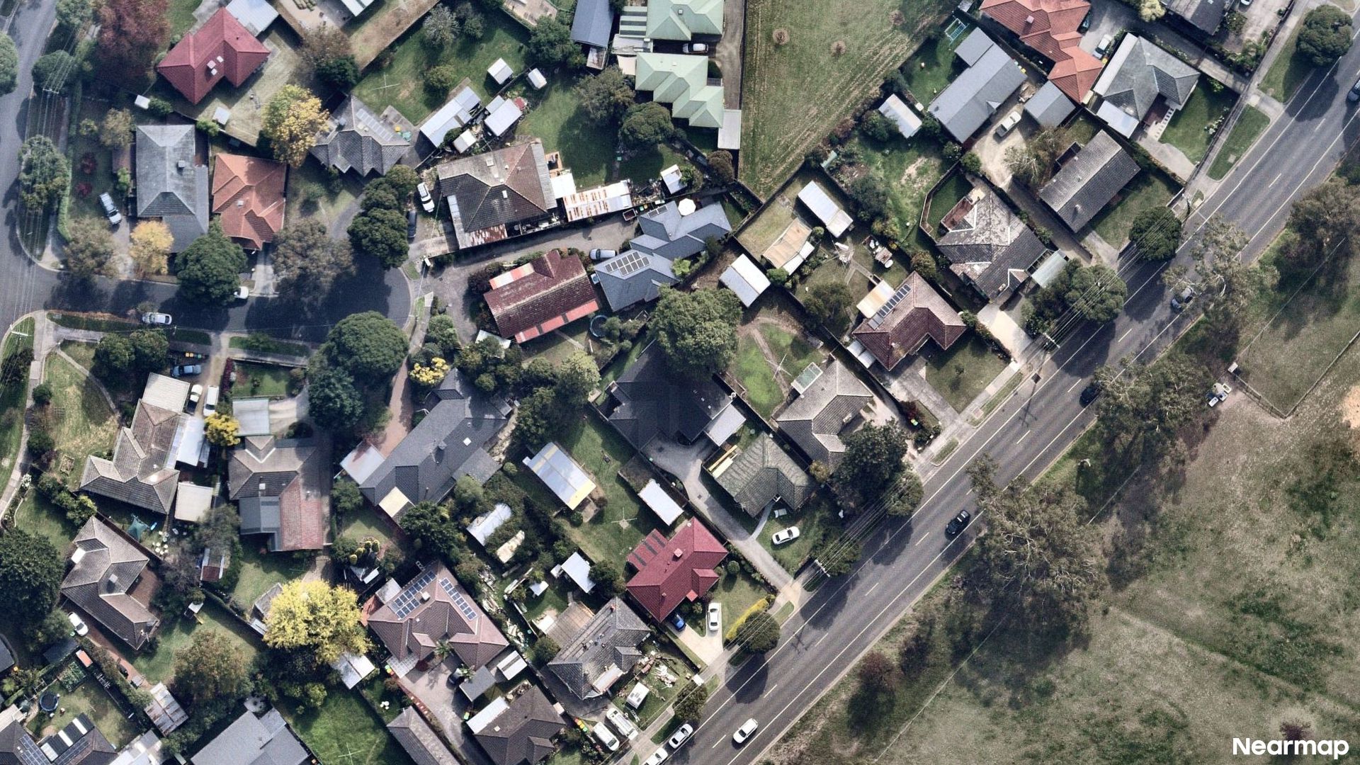 Vertical aerial view