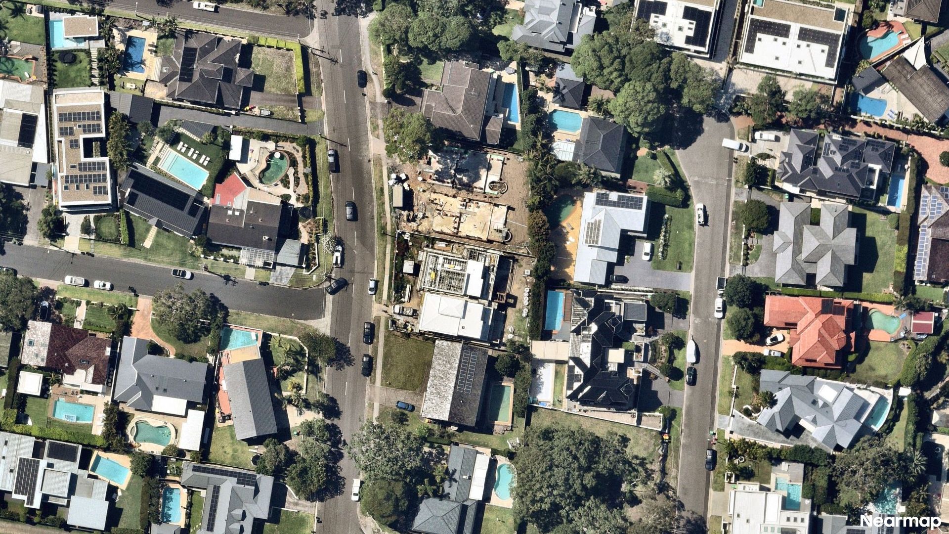 Vertical aerial view