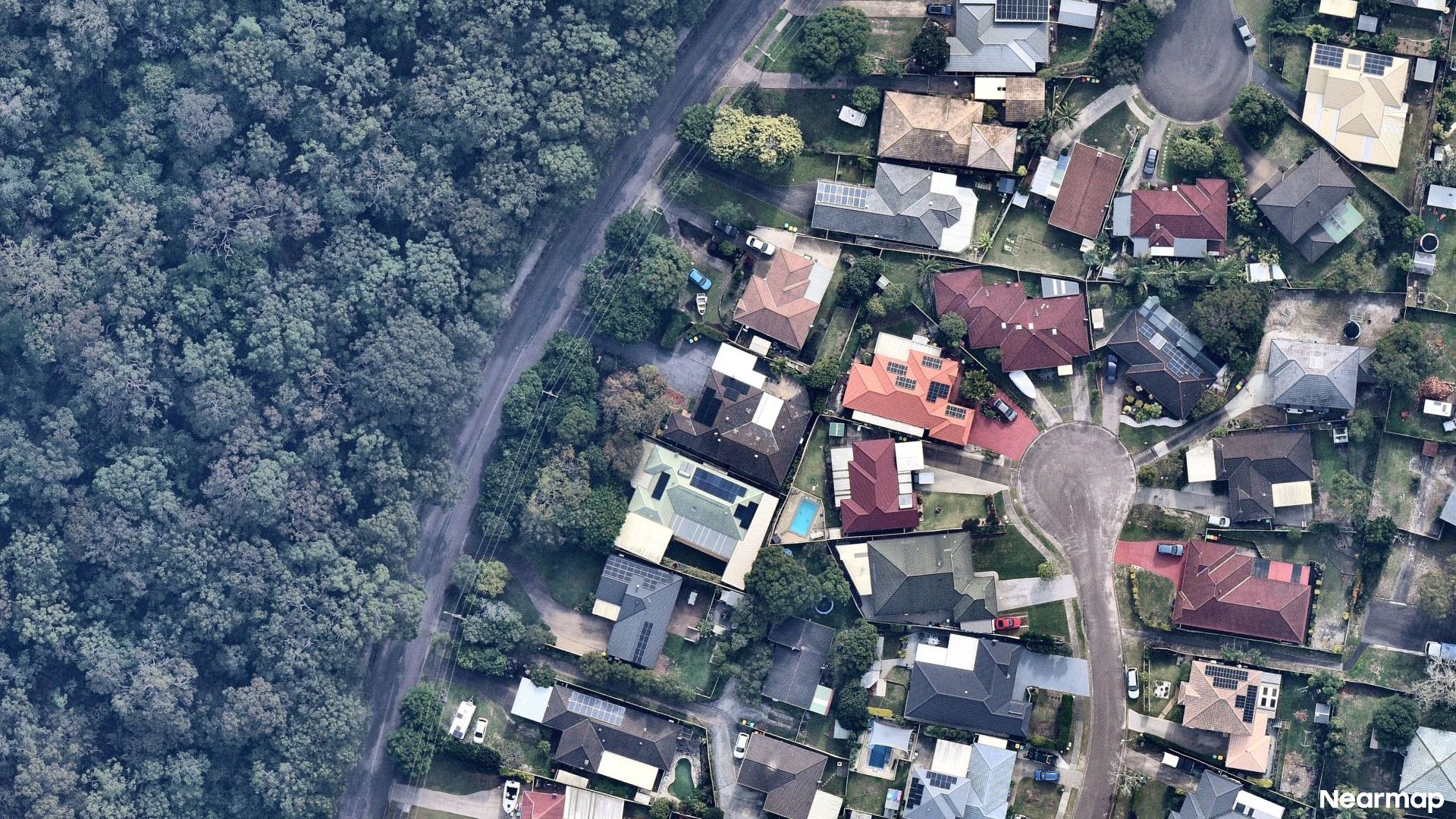 Vertical aerial view