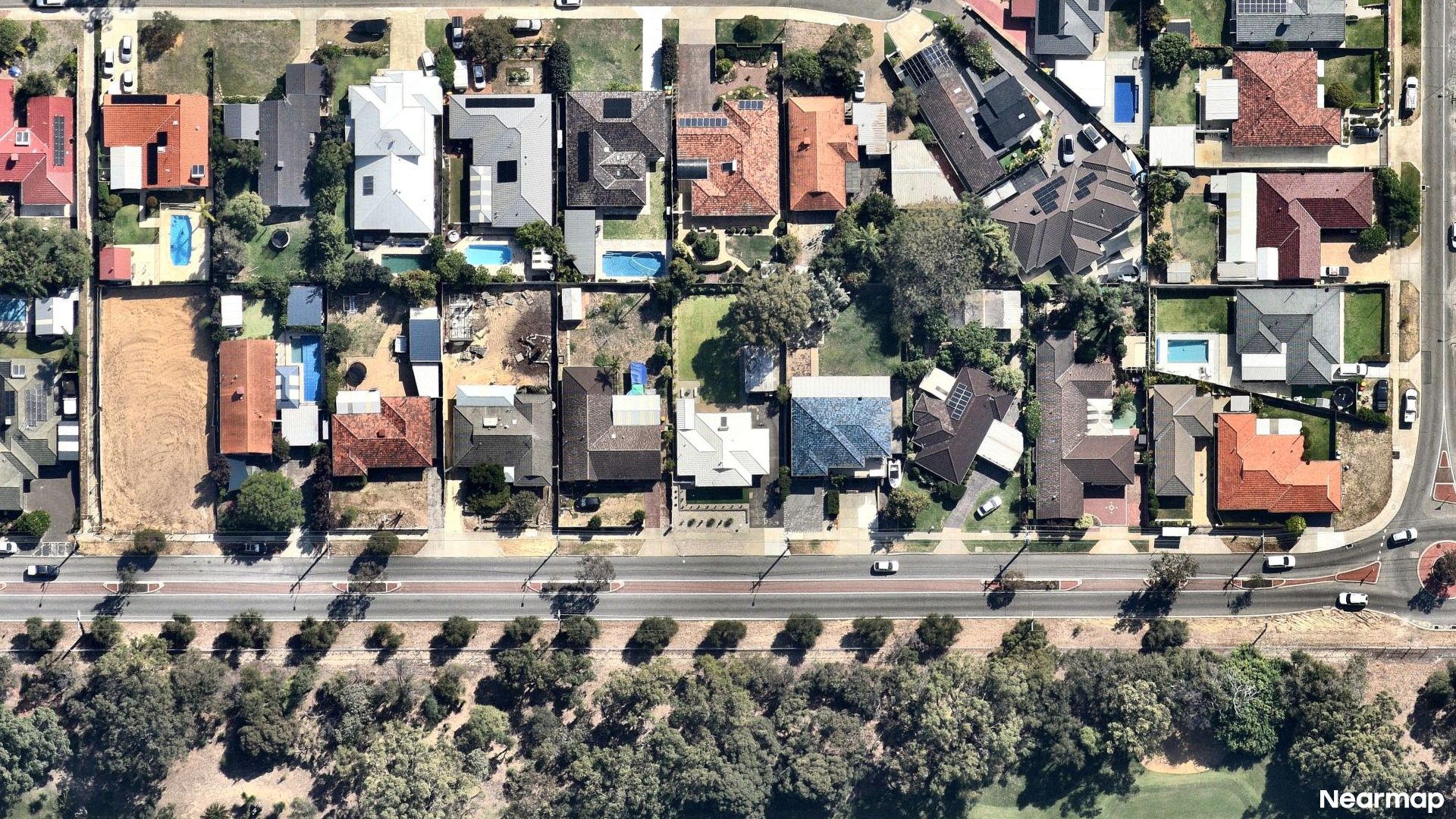 Vertical aerial view