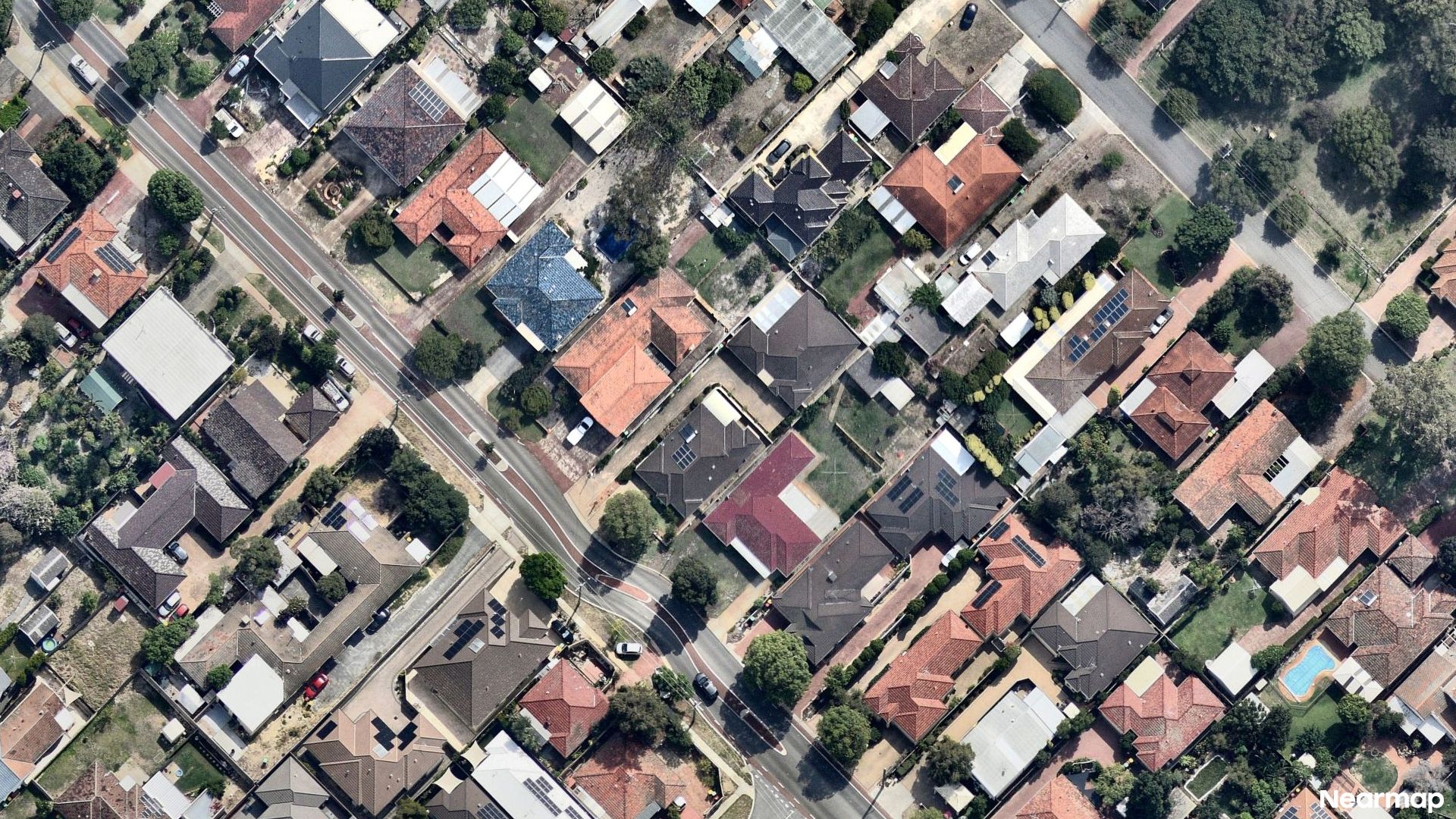 Vertical aerial view