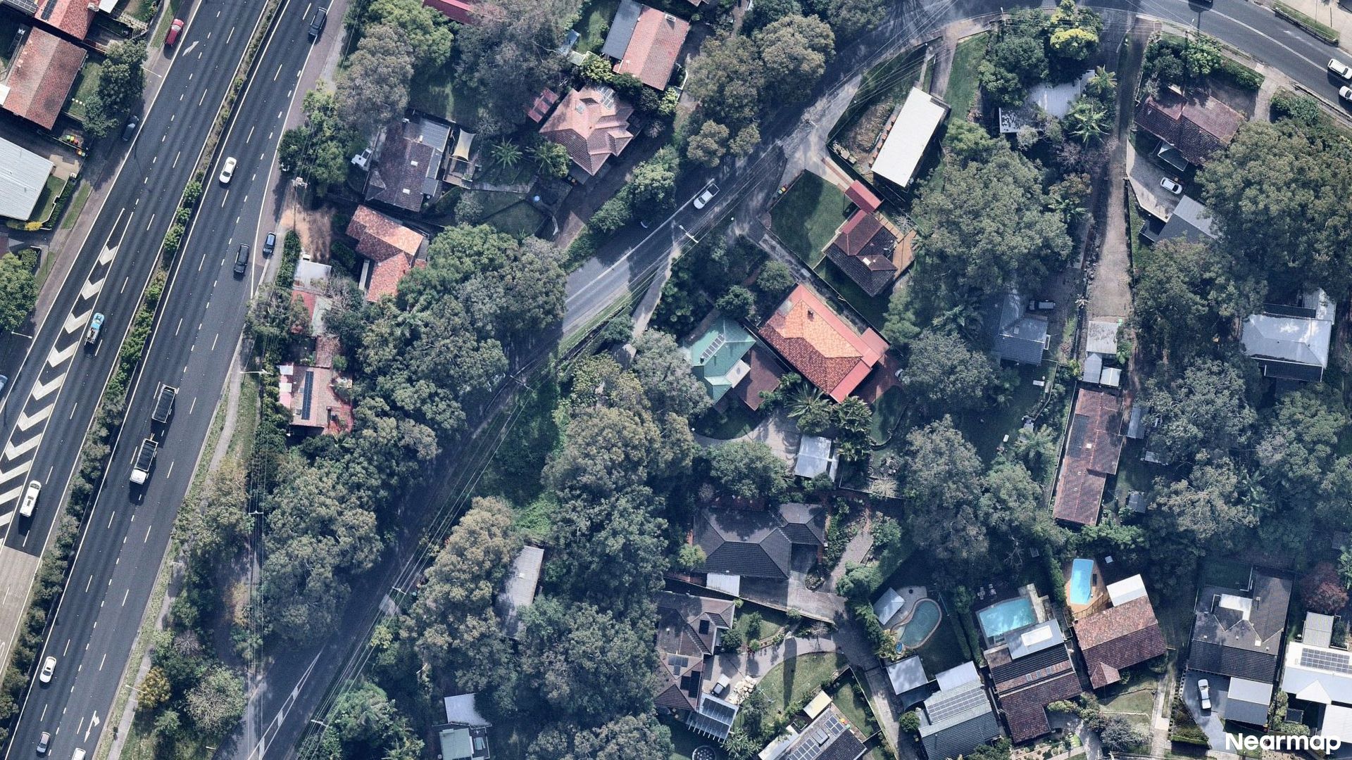 Vertical aerial view