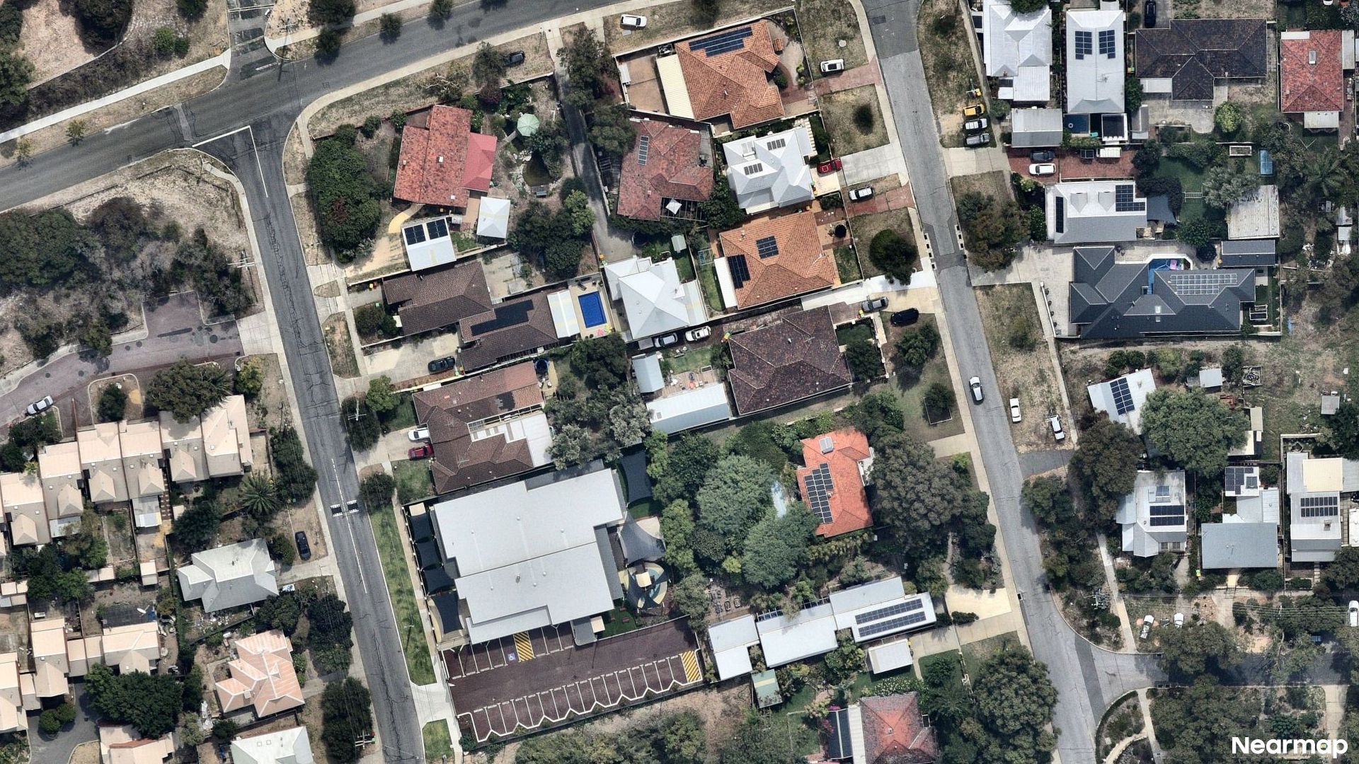 Vertical aerial view