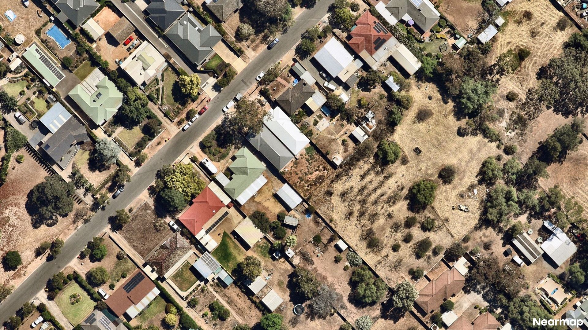Vertical aerial view