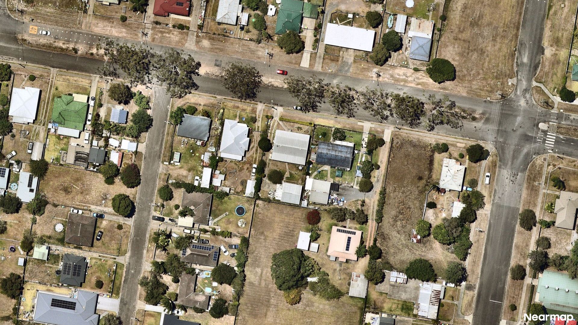 Vertical aerial view