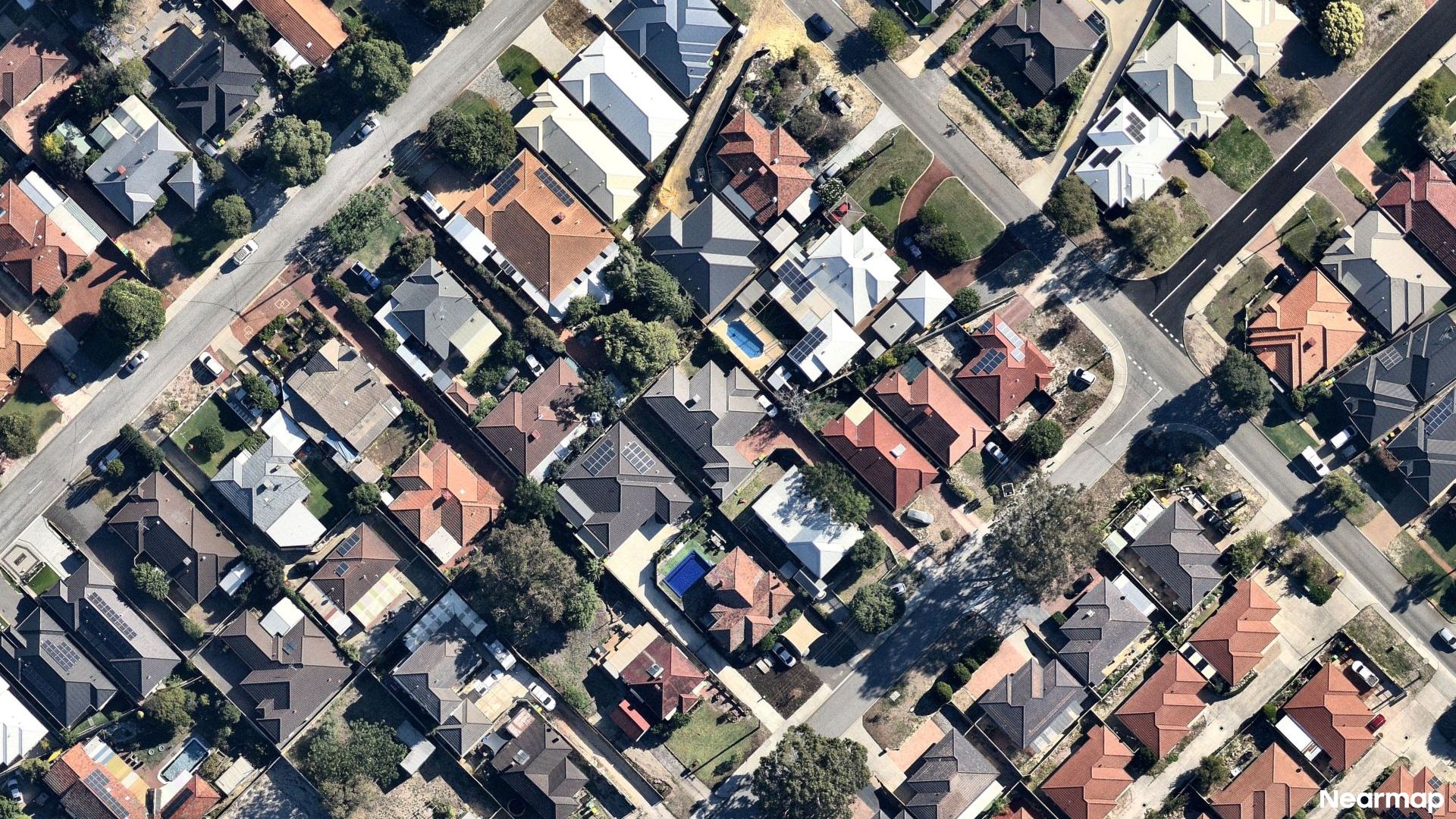 Vertical aerial view