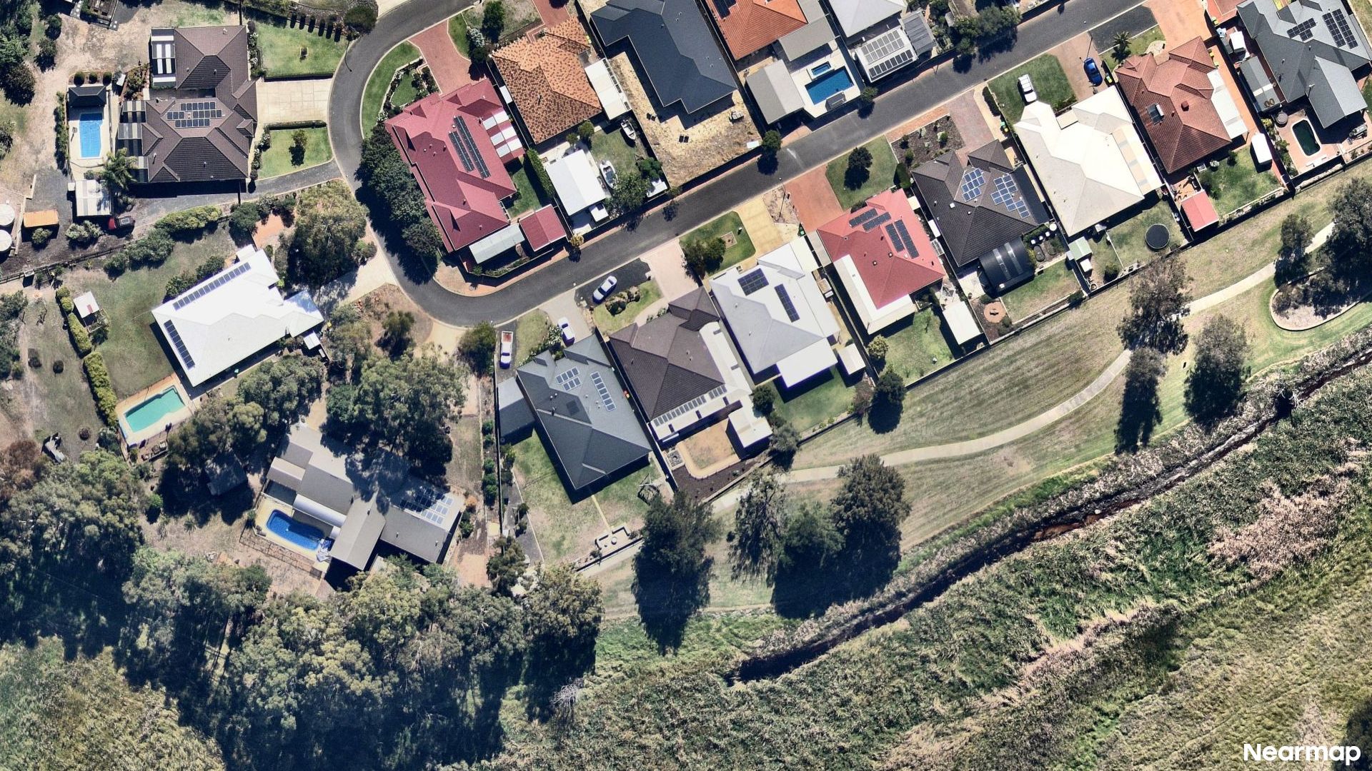 Vertical aerial view