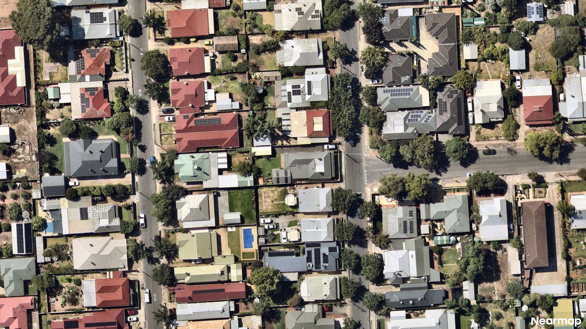 Vertical aerial view