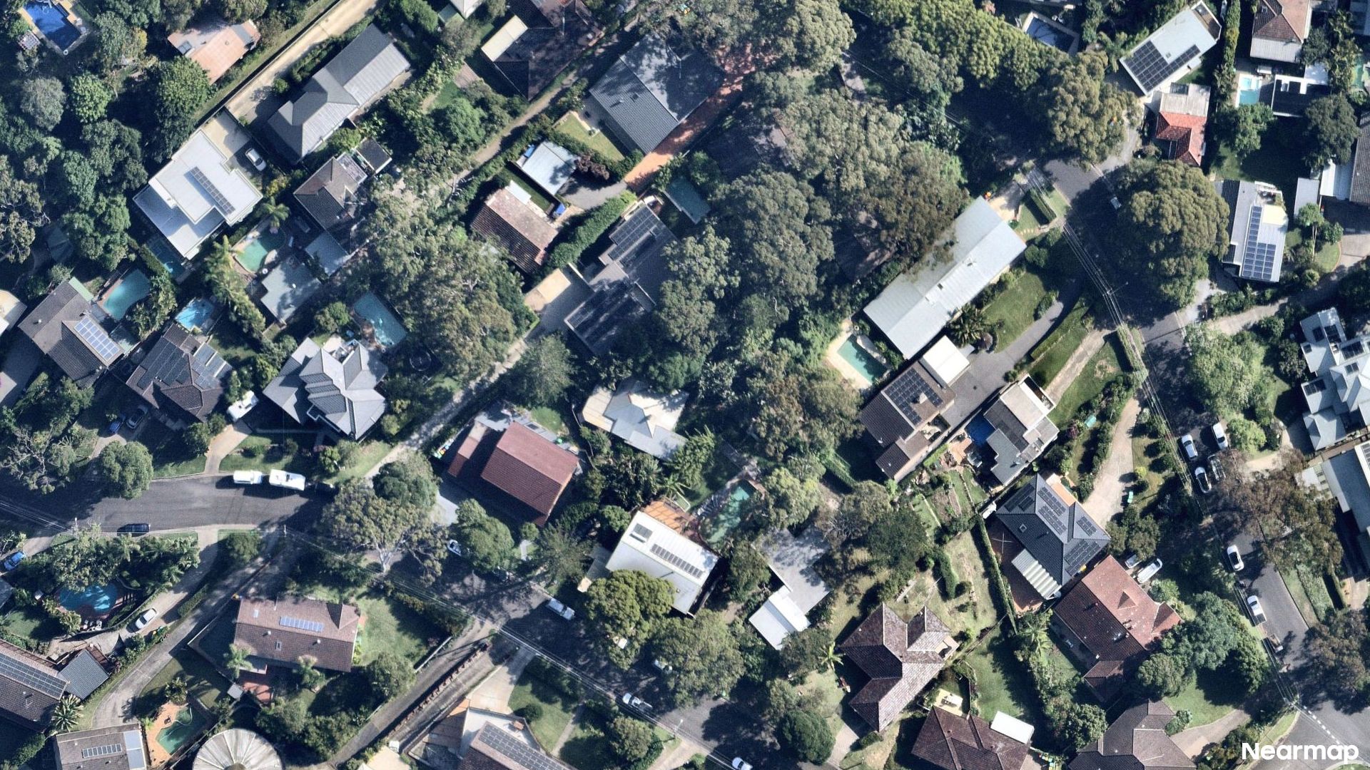 Vertical aerial view