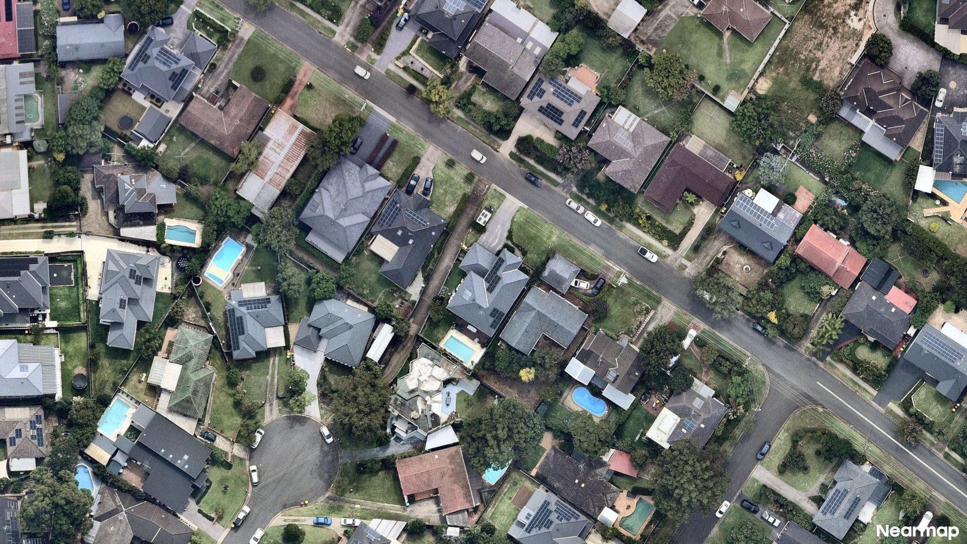 Vertical aerial view