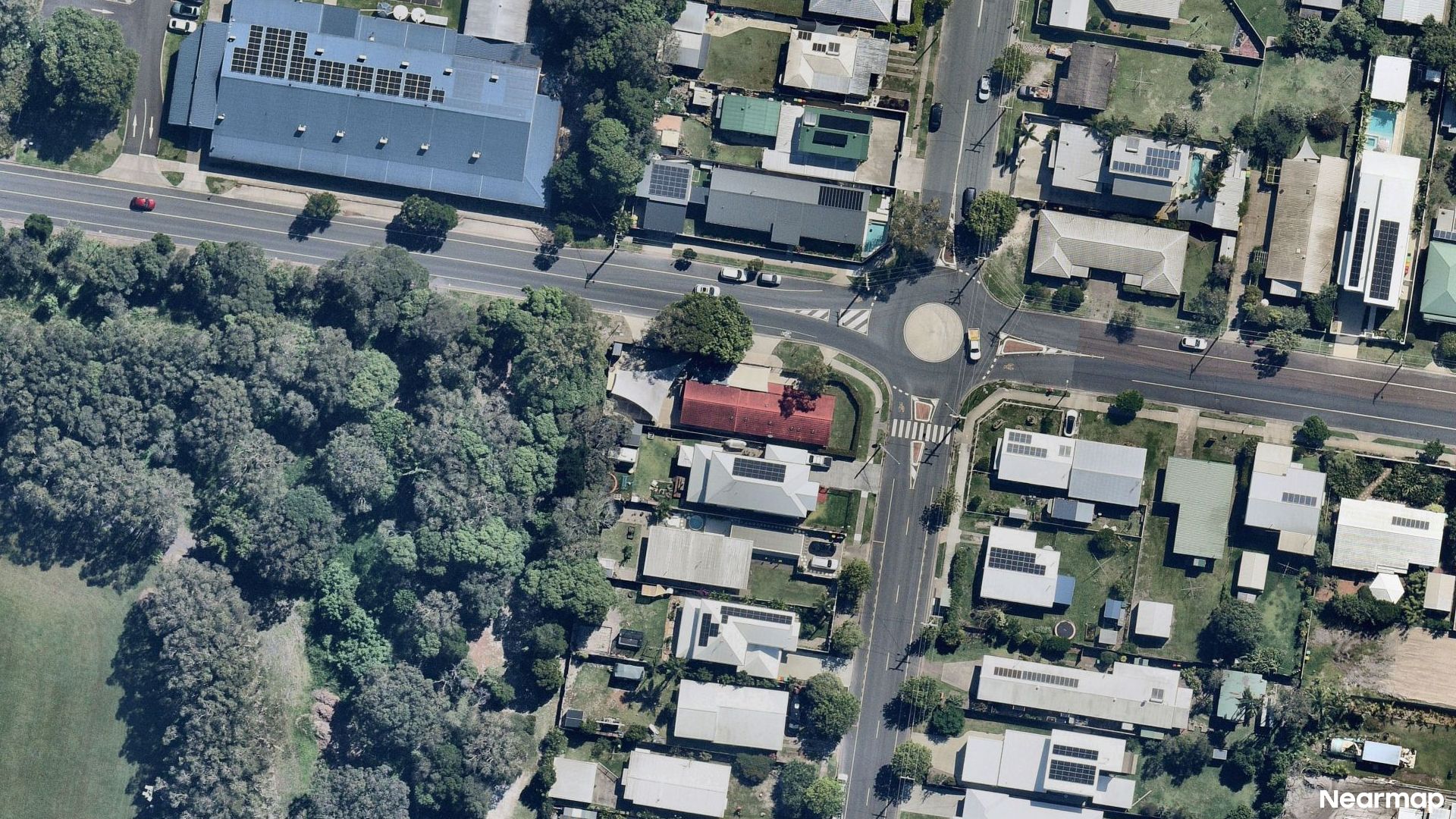 Vertical aerial view