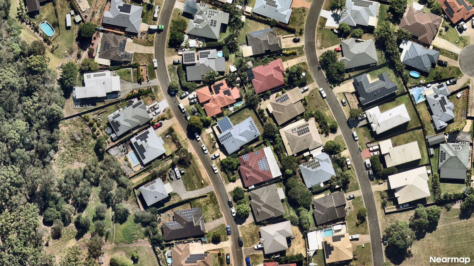 Vertical aerial view