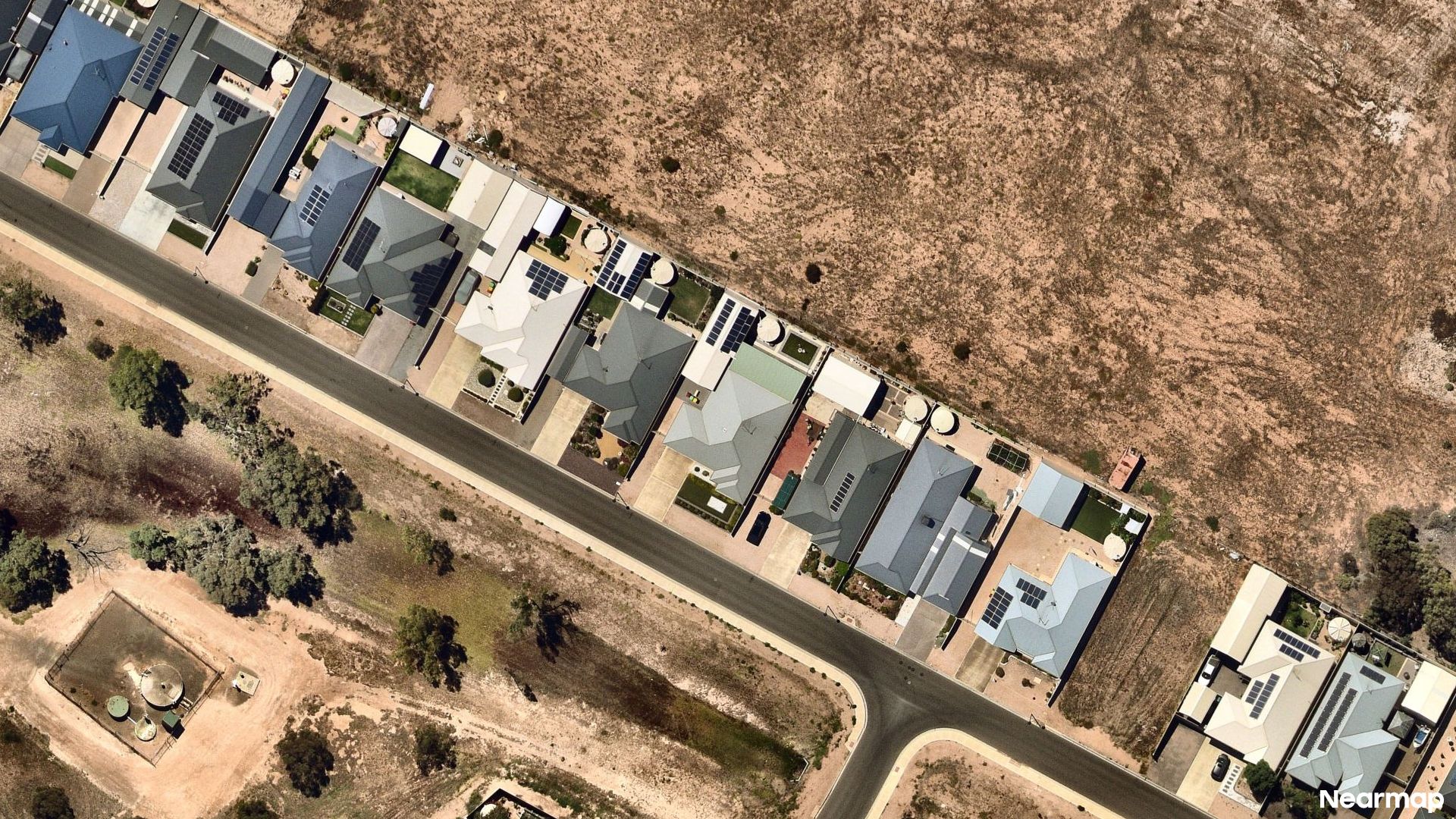 Vertical aerial view