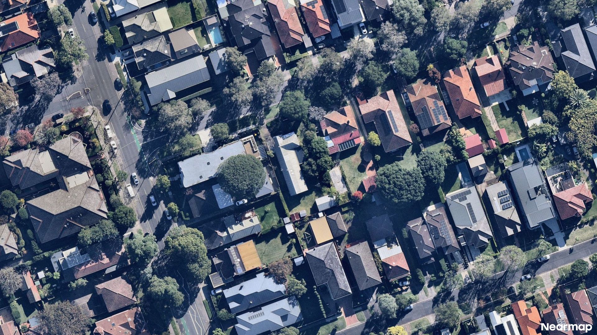 Vertical aerial view