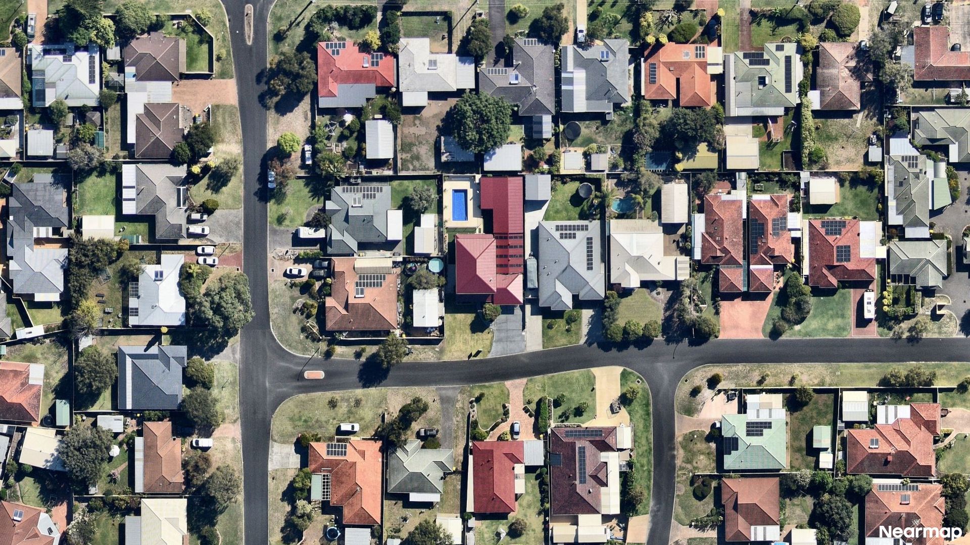 Vertical aerial view