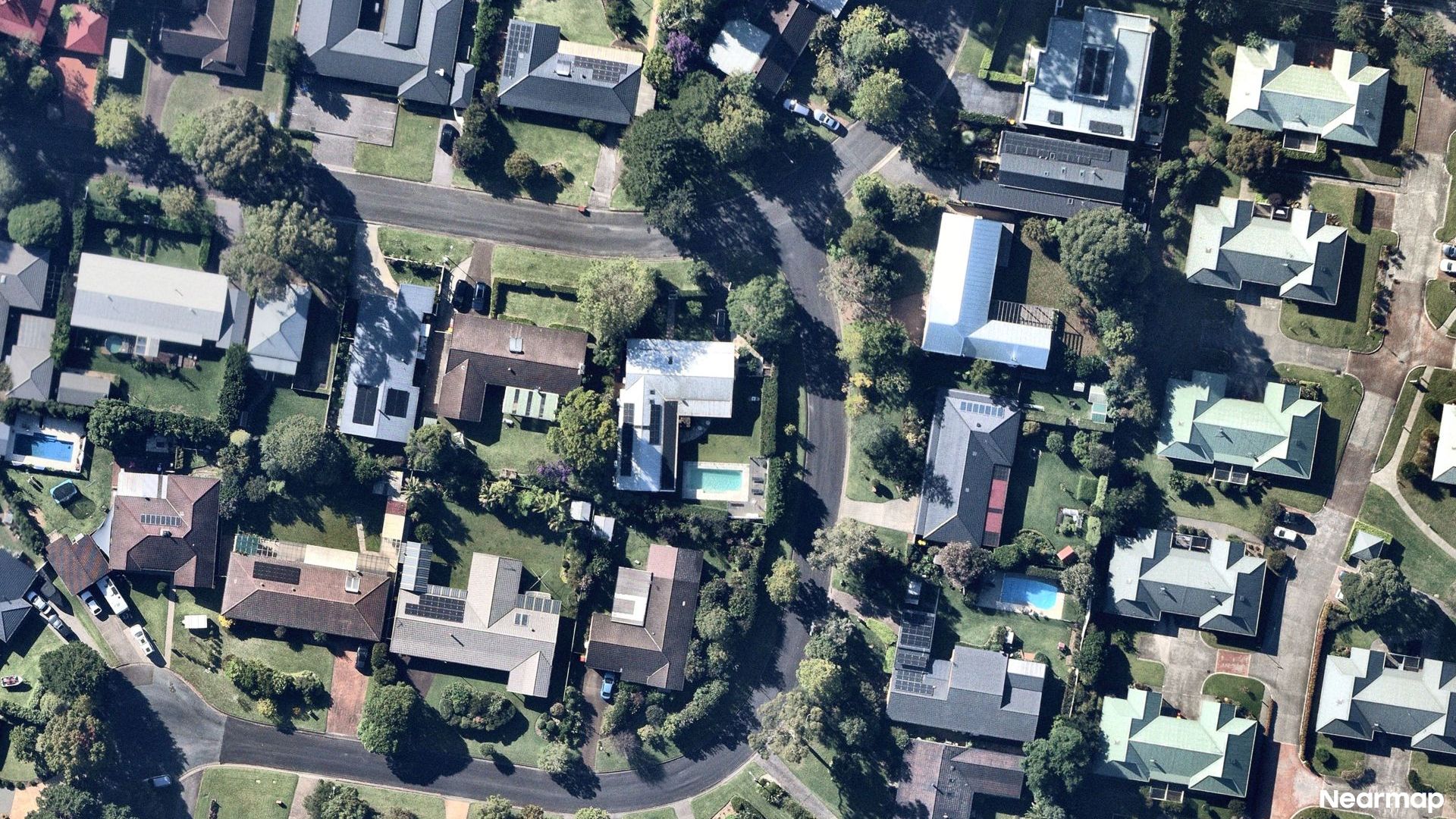 Vertical aerial view