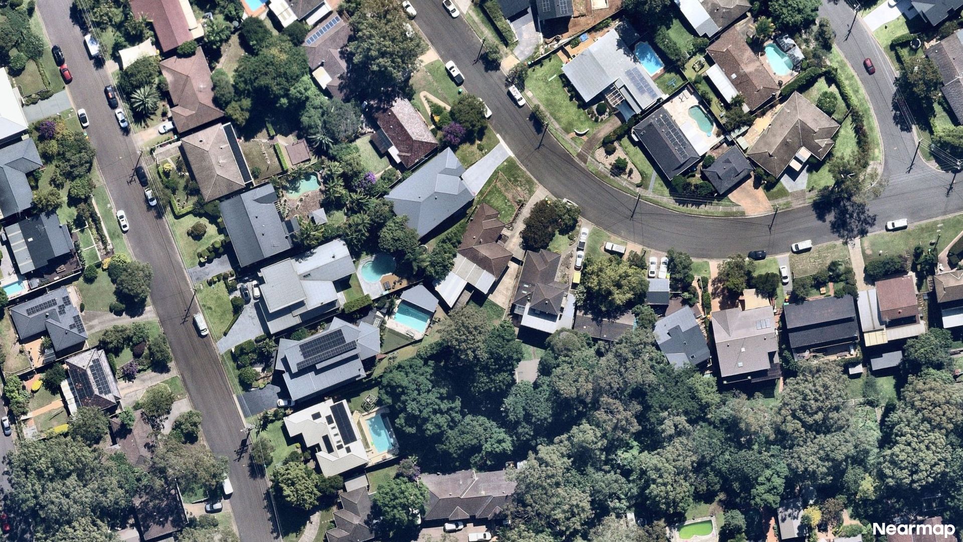 Vertical aerial view