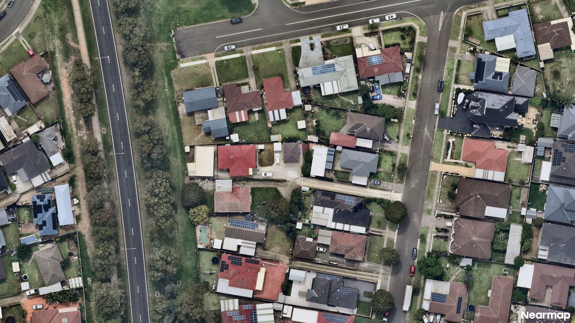 Vertical aerial view