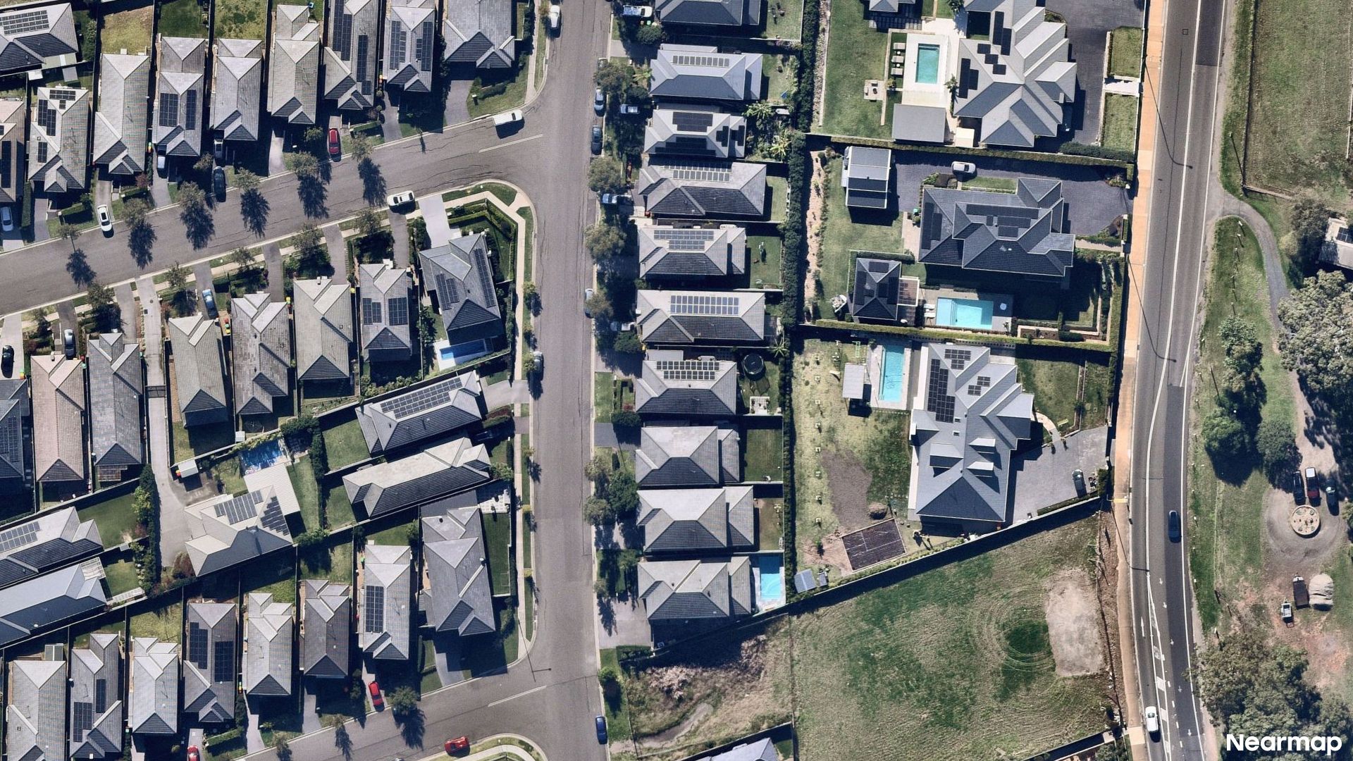 Vertical aerial view
