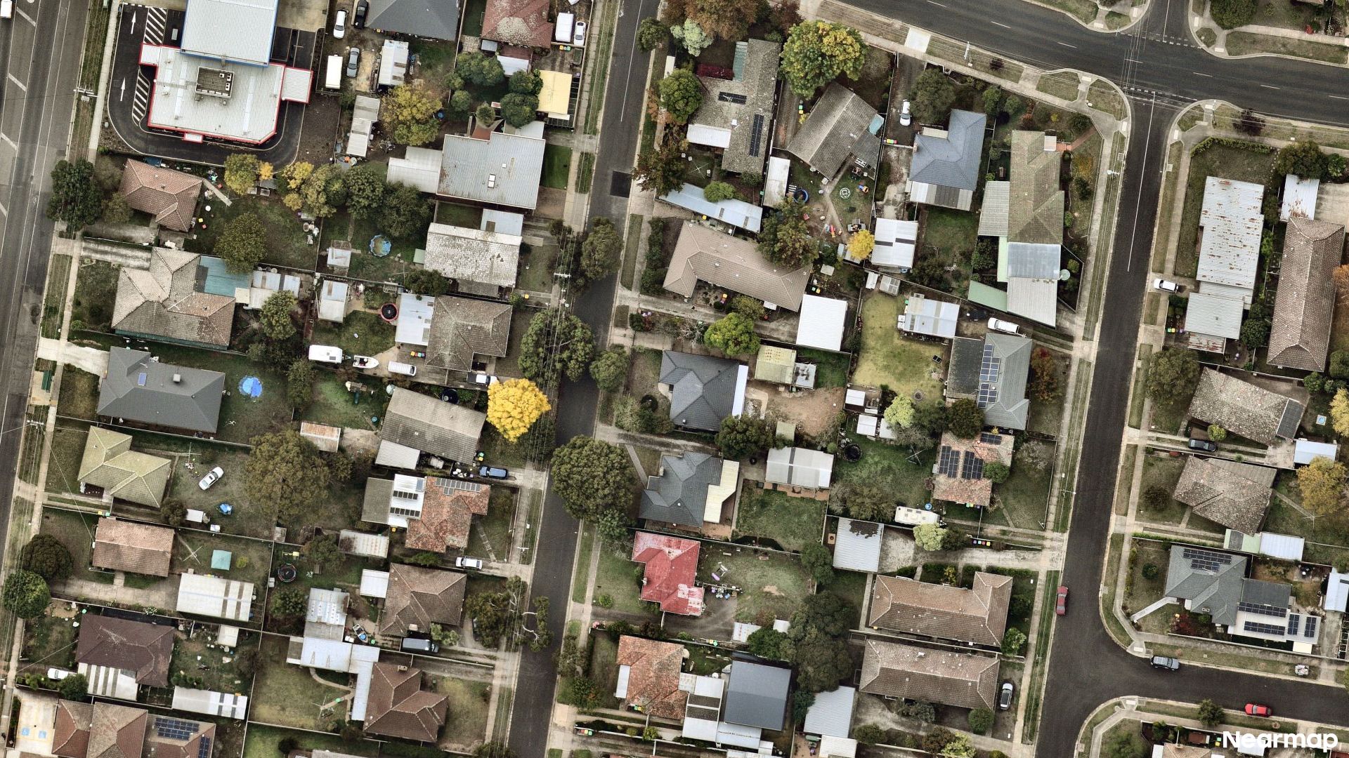 Vertical aerial view