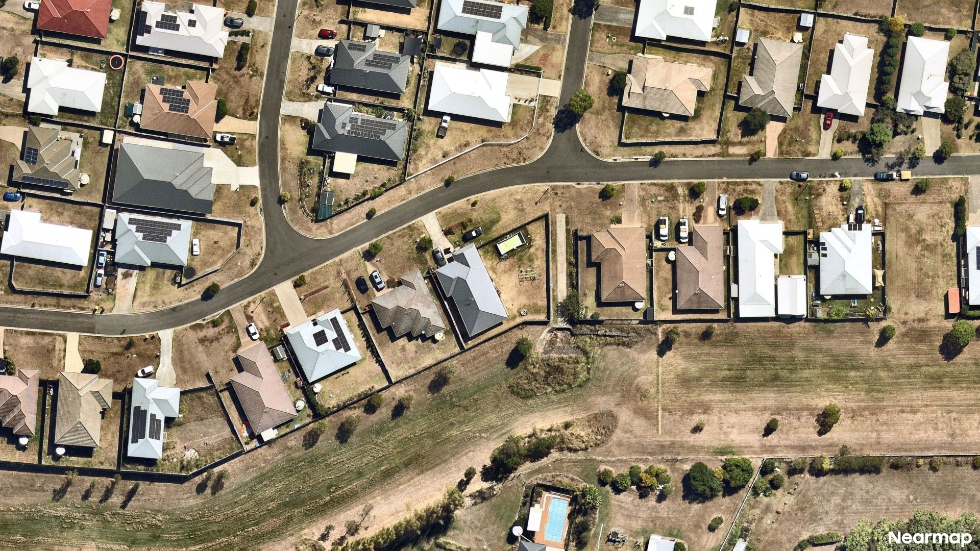 Vertical aerial view